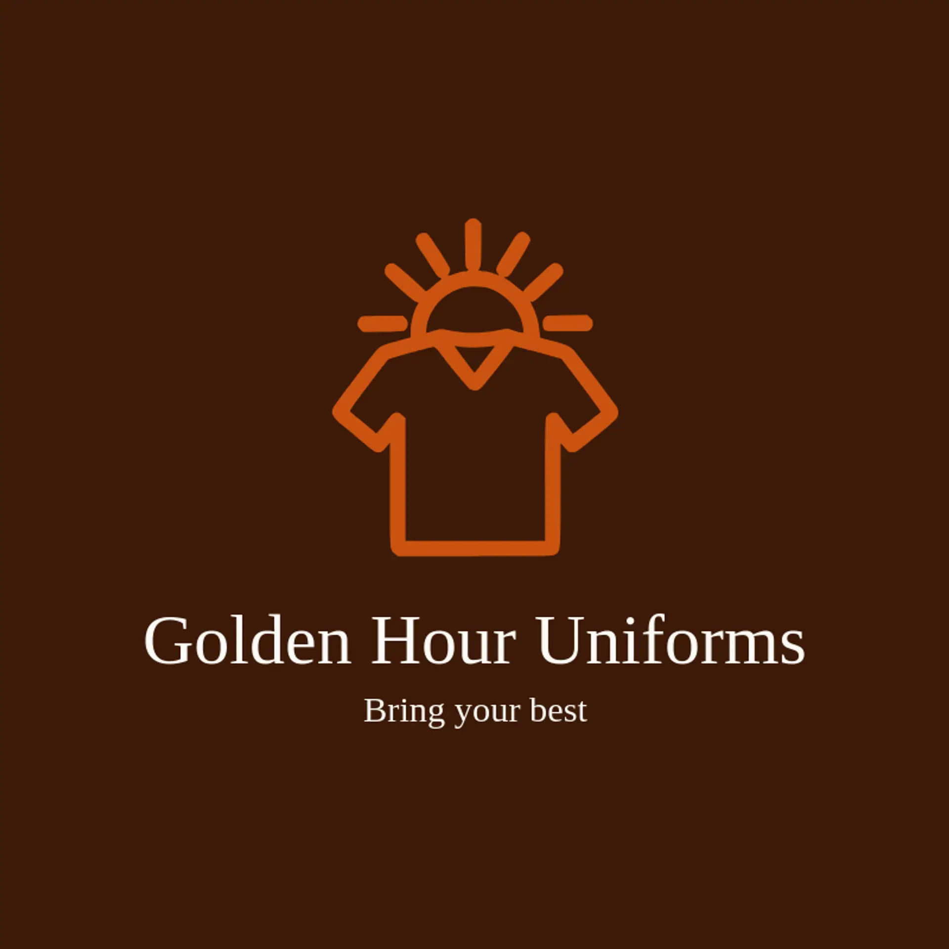 Golden Hour Uniforms logo for uniform
