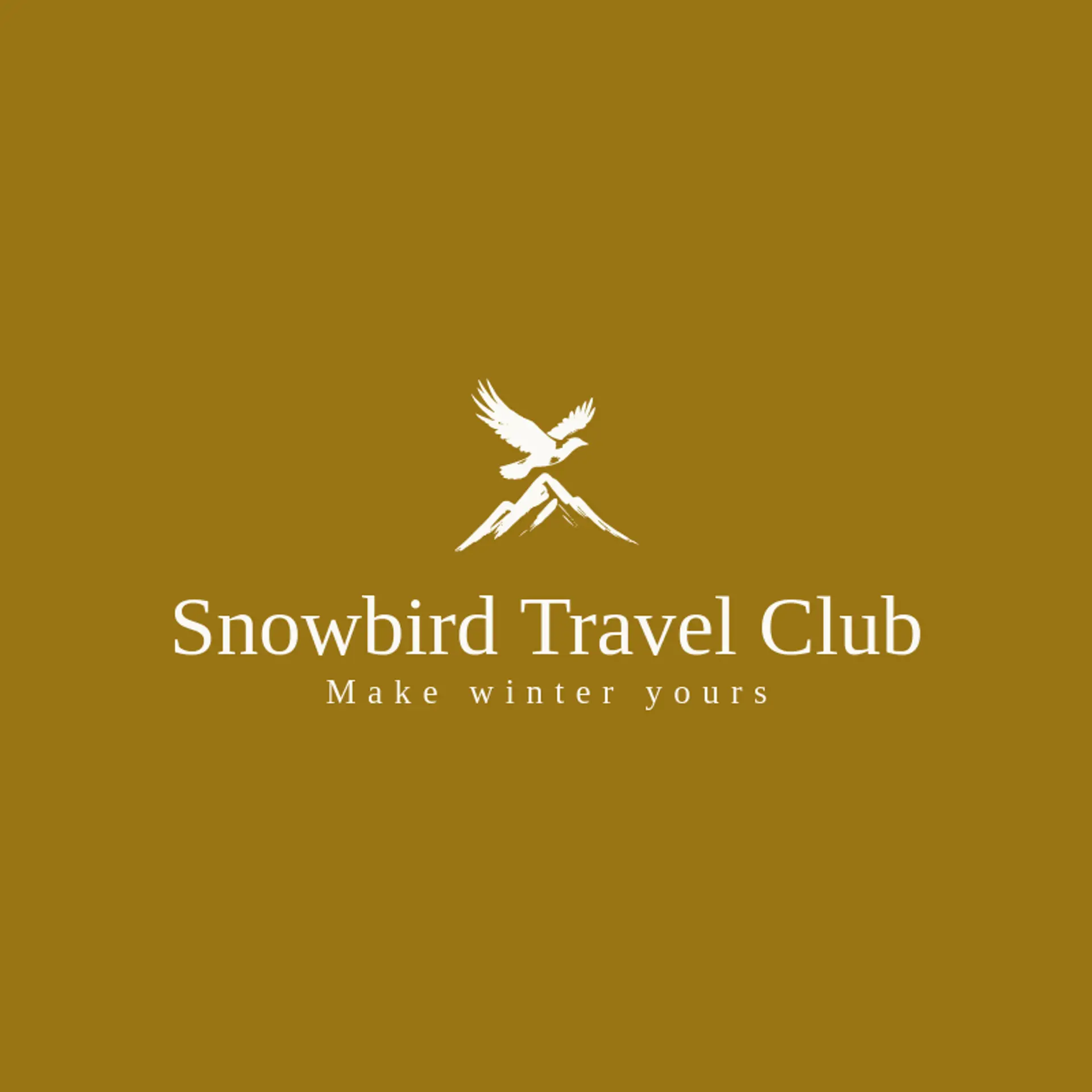 Snowbird Travel Club logo for winter