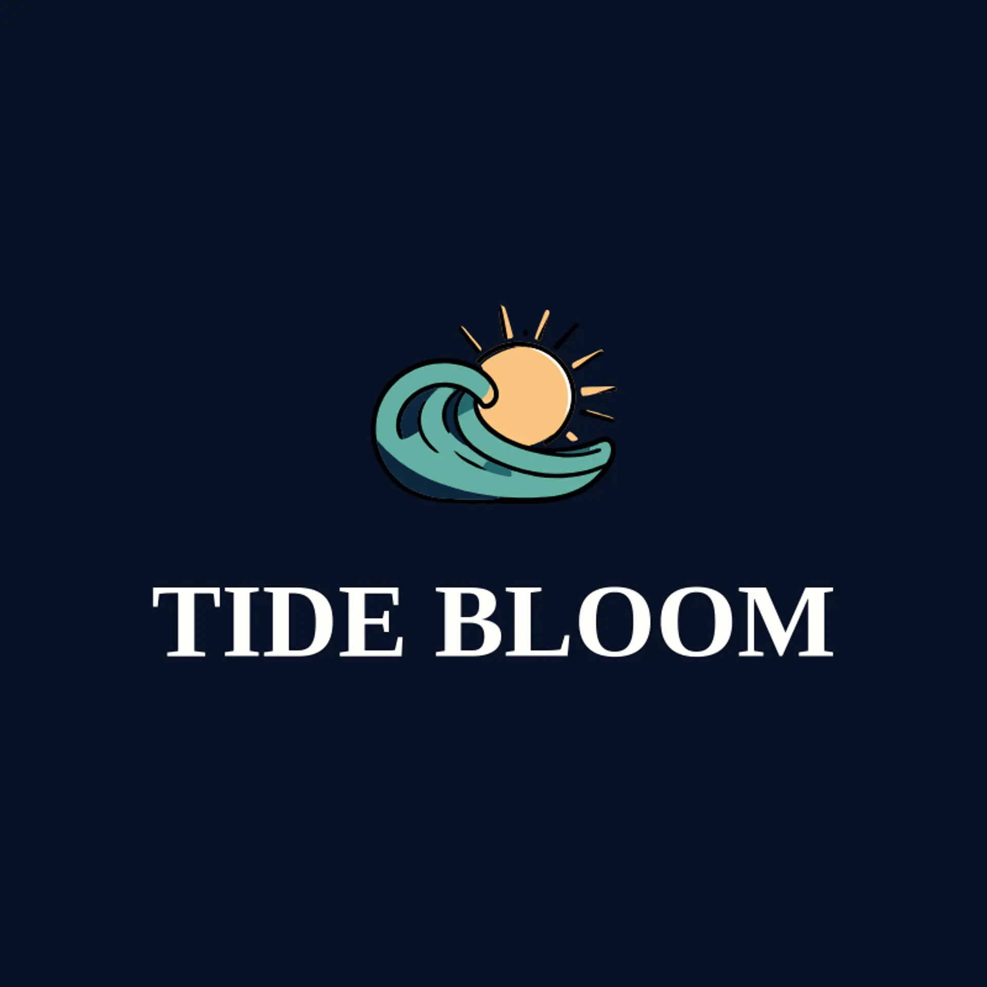 Tide Bloom logo for beach