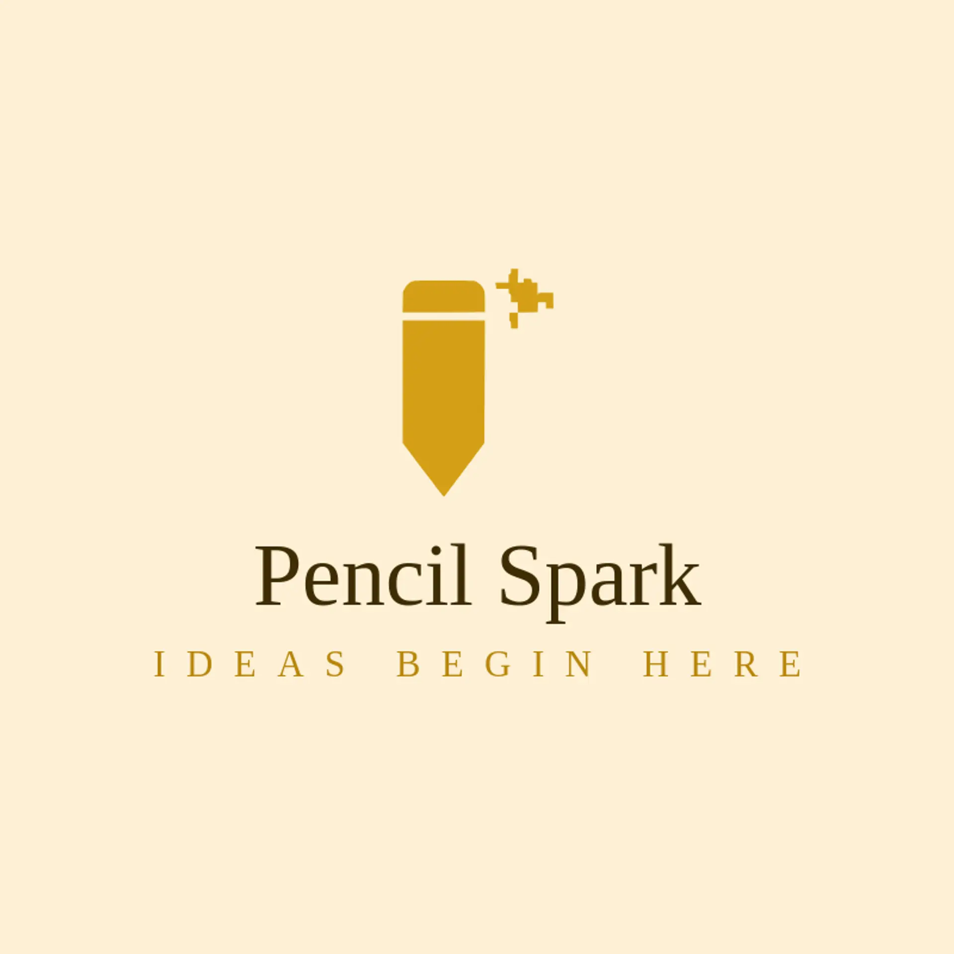 Pencil Spark logo for coding