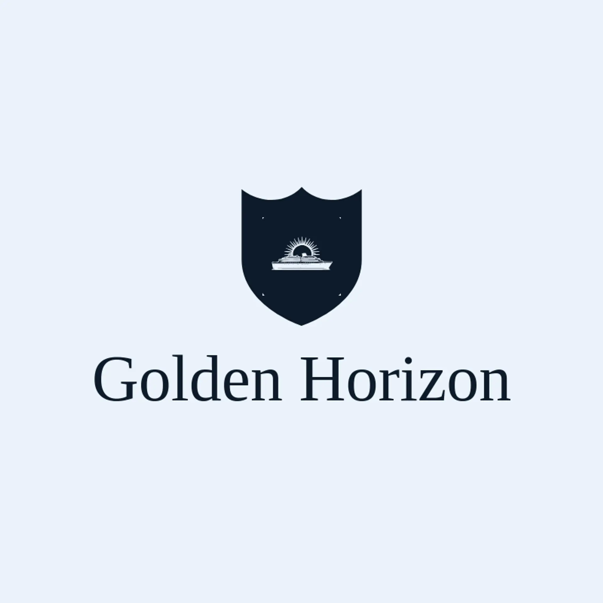 Golden Horizon logo for cruise ship