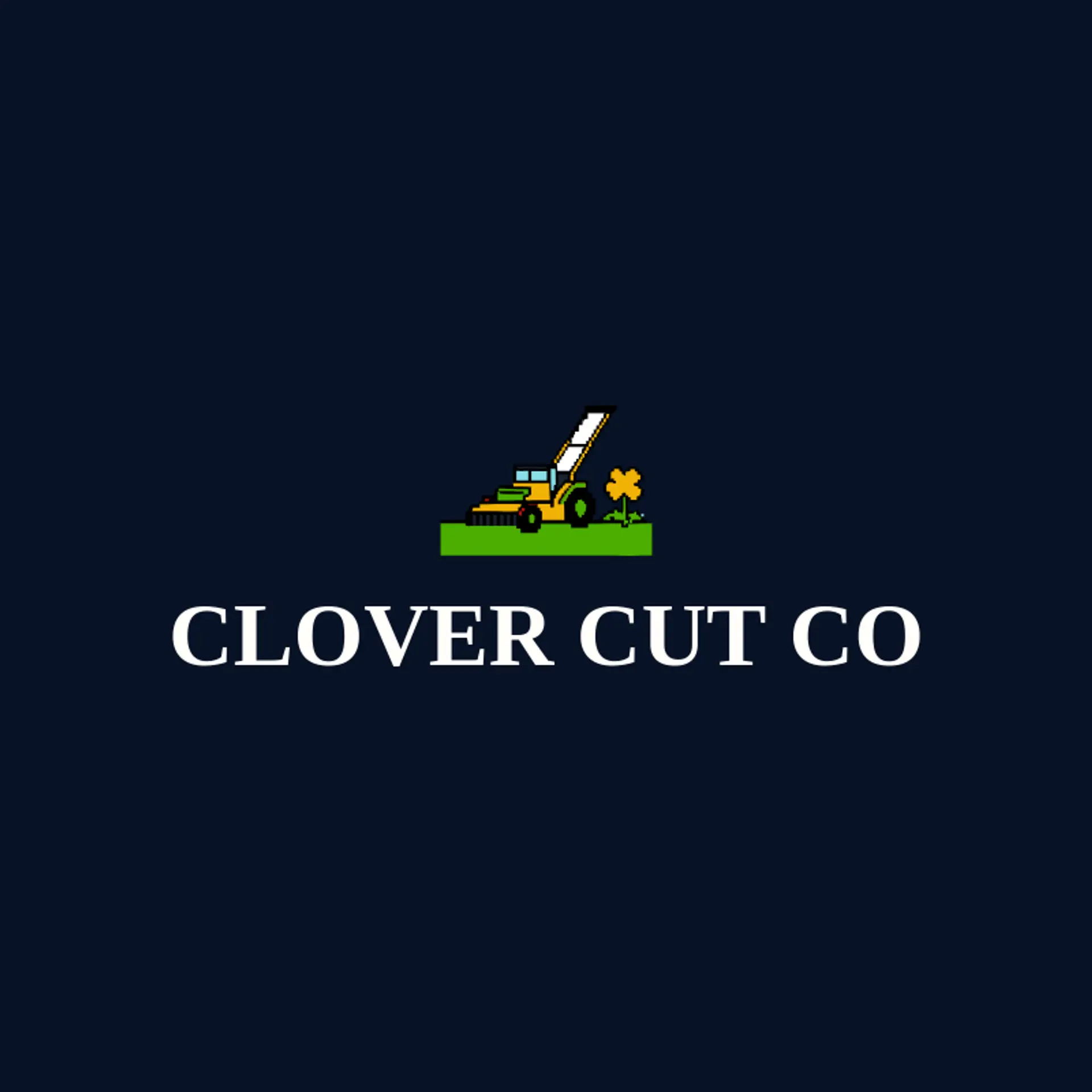 Clover Cut Co logo for lawn mowing