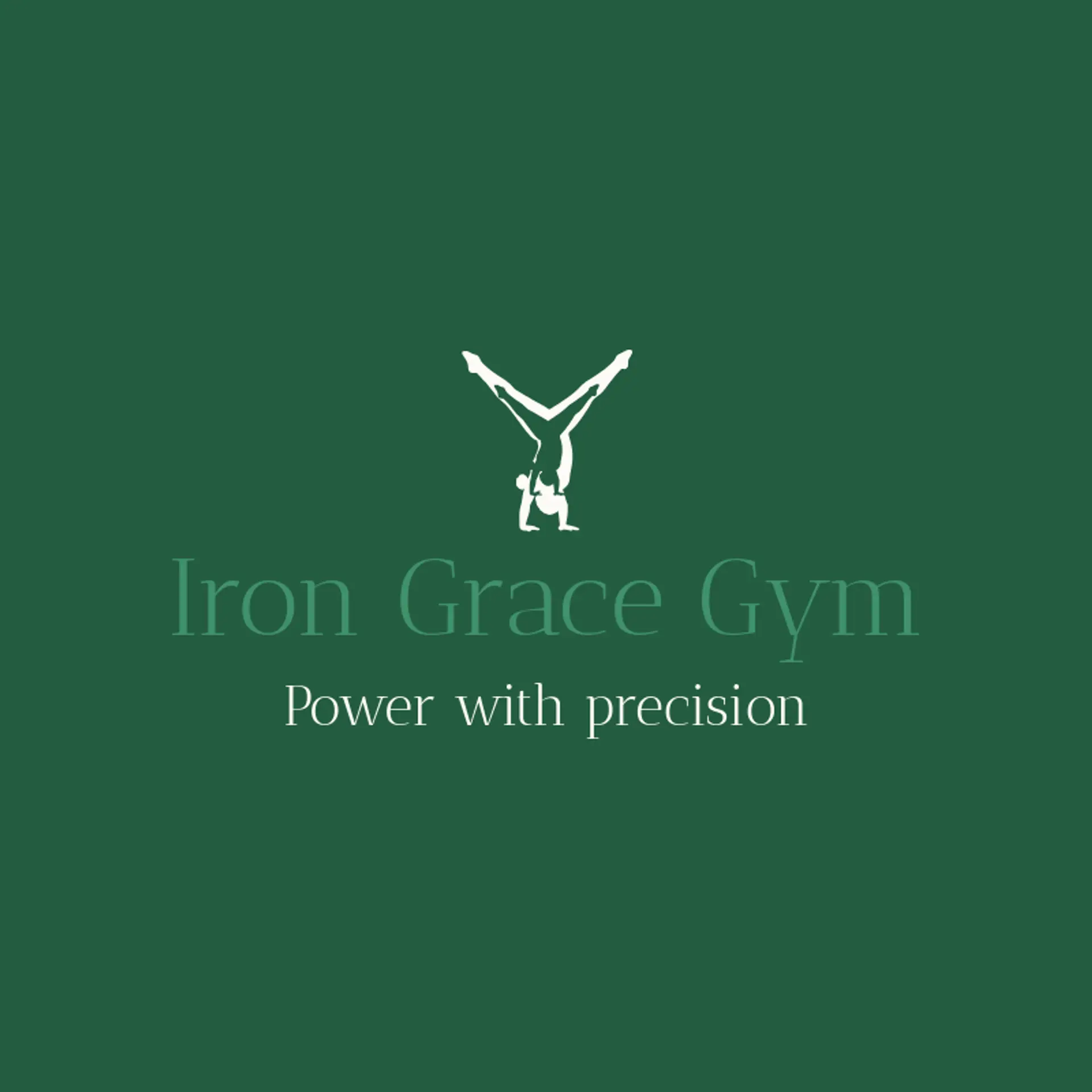 Iron Grace Gym logo for gymnastics