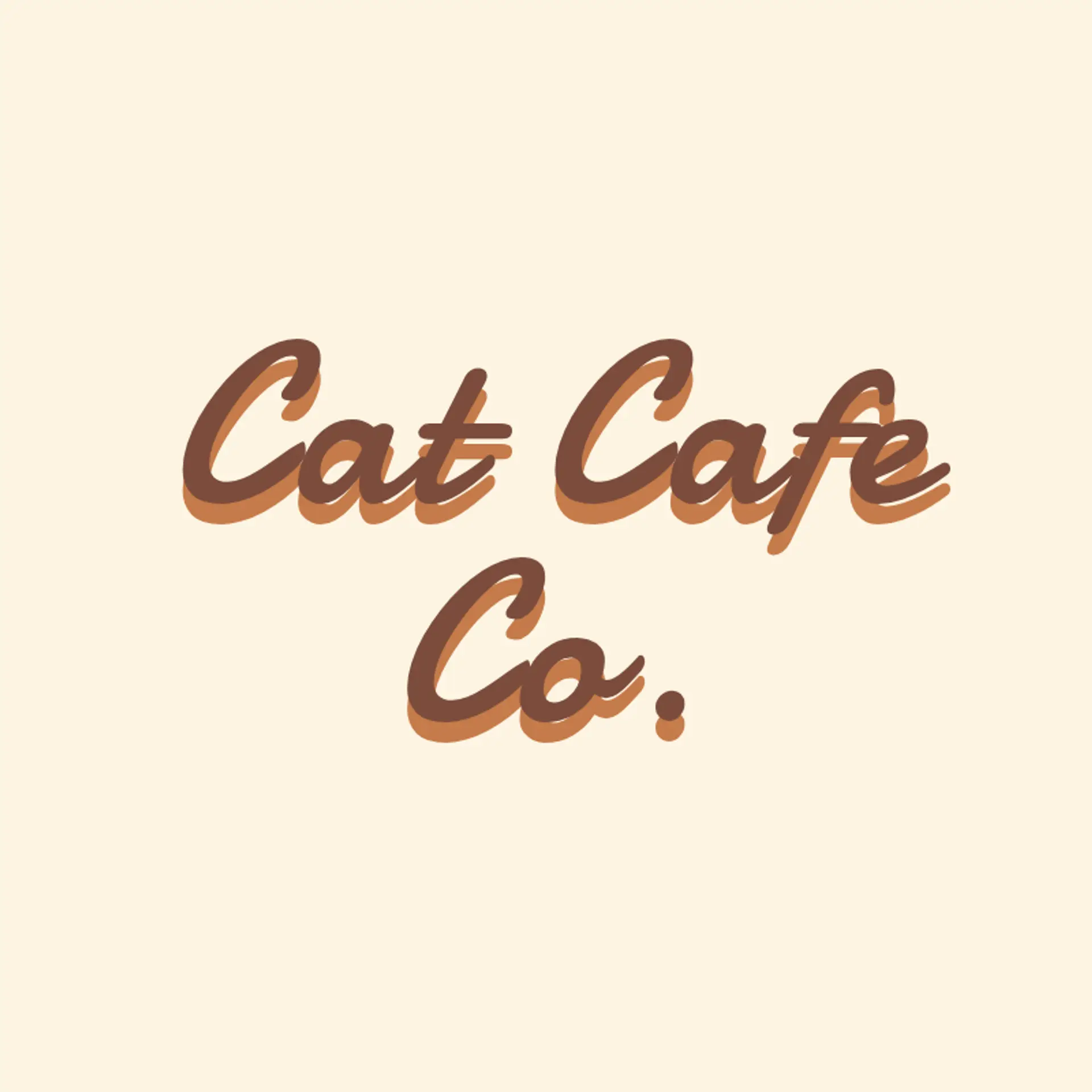 Cat Cafe Co. logo for cat cafe