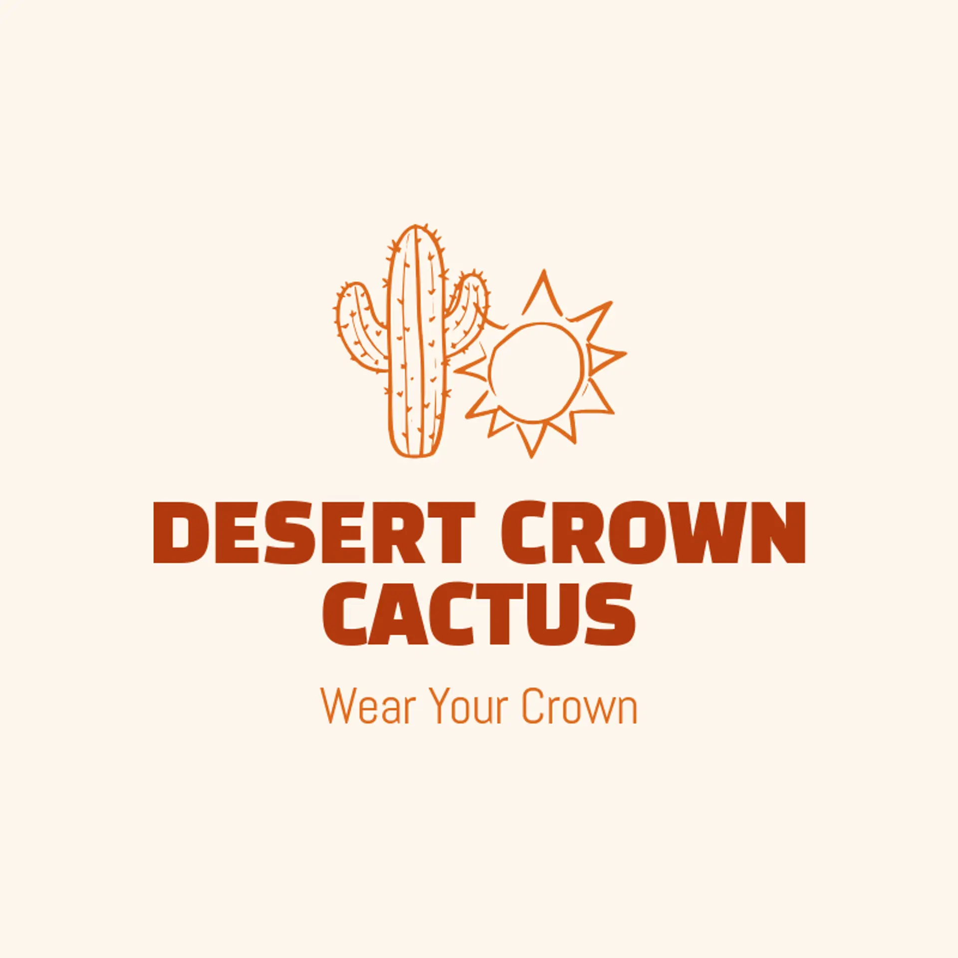 Desert Crown Cactus logo for cactus