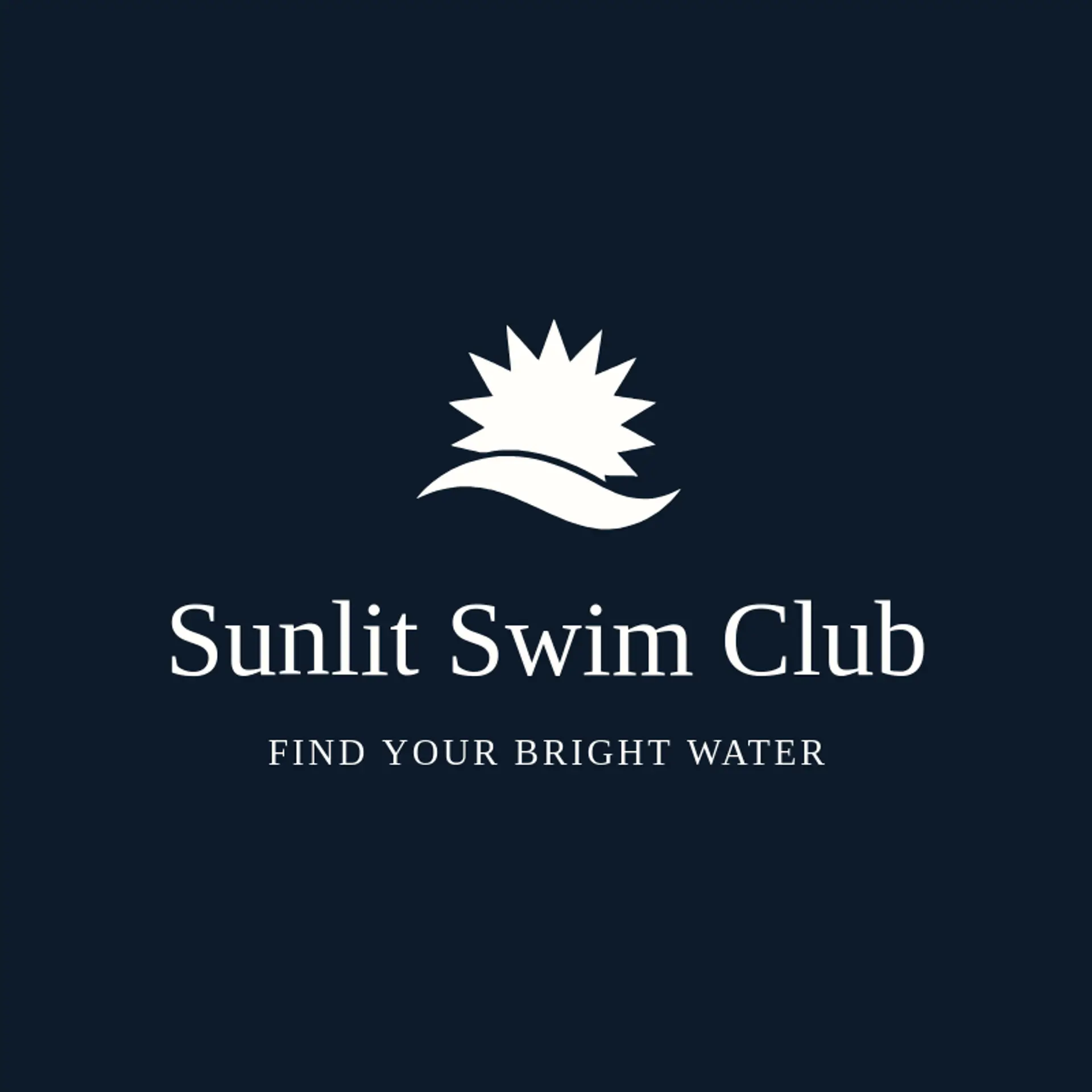 Sunlit Swim Club logo for swimming
