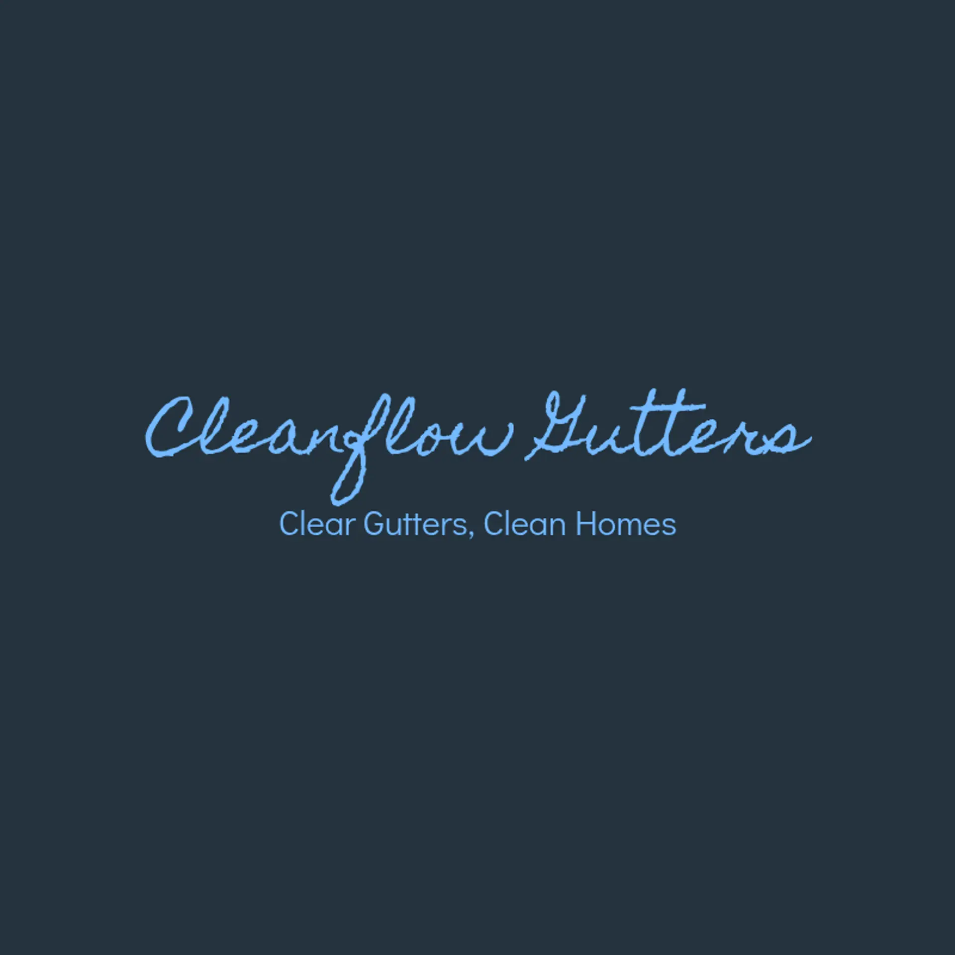 CleanFlow Gutters logo for gutter cleaning