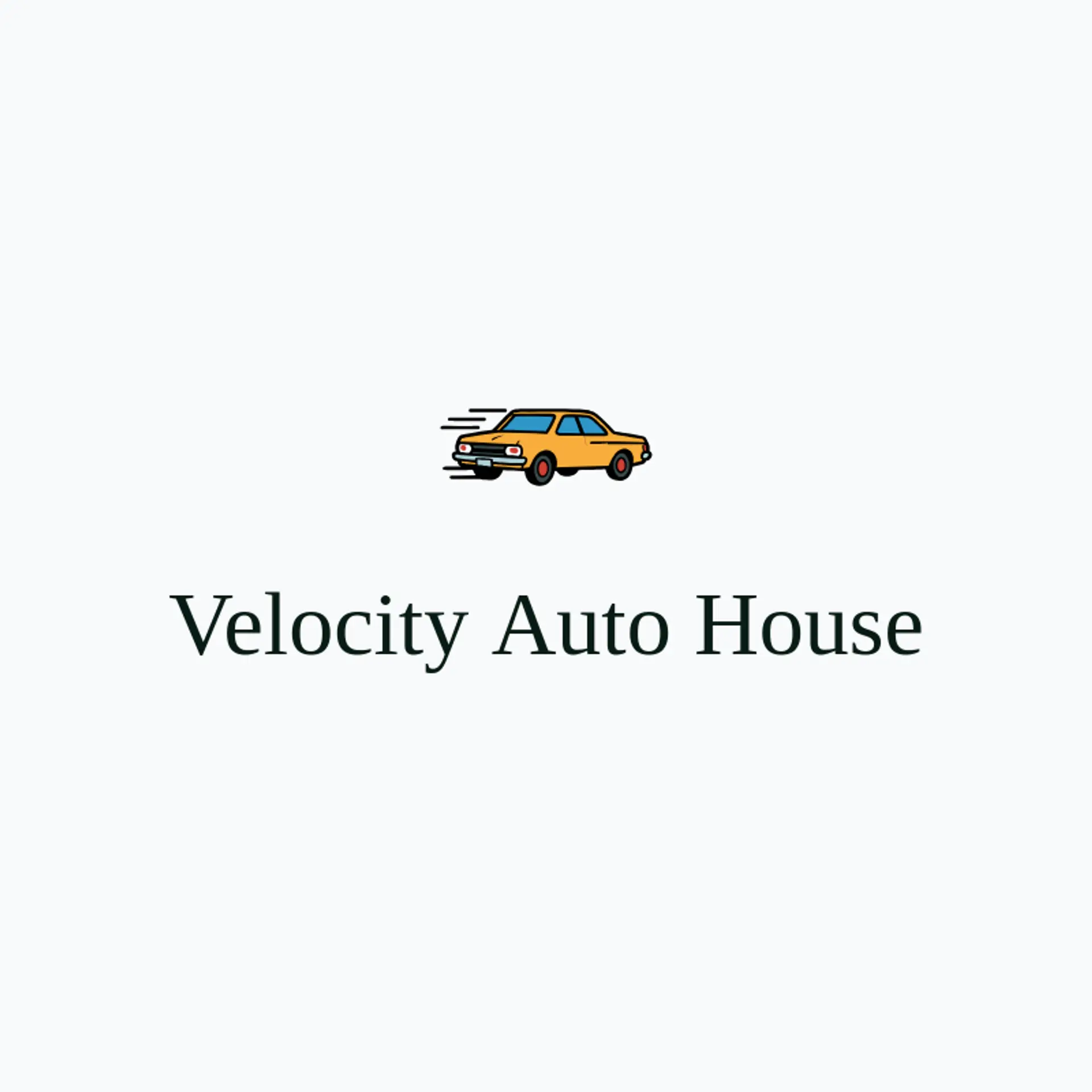 Velocity Auto House logo for automobile