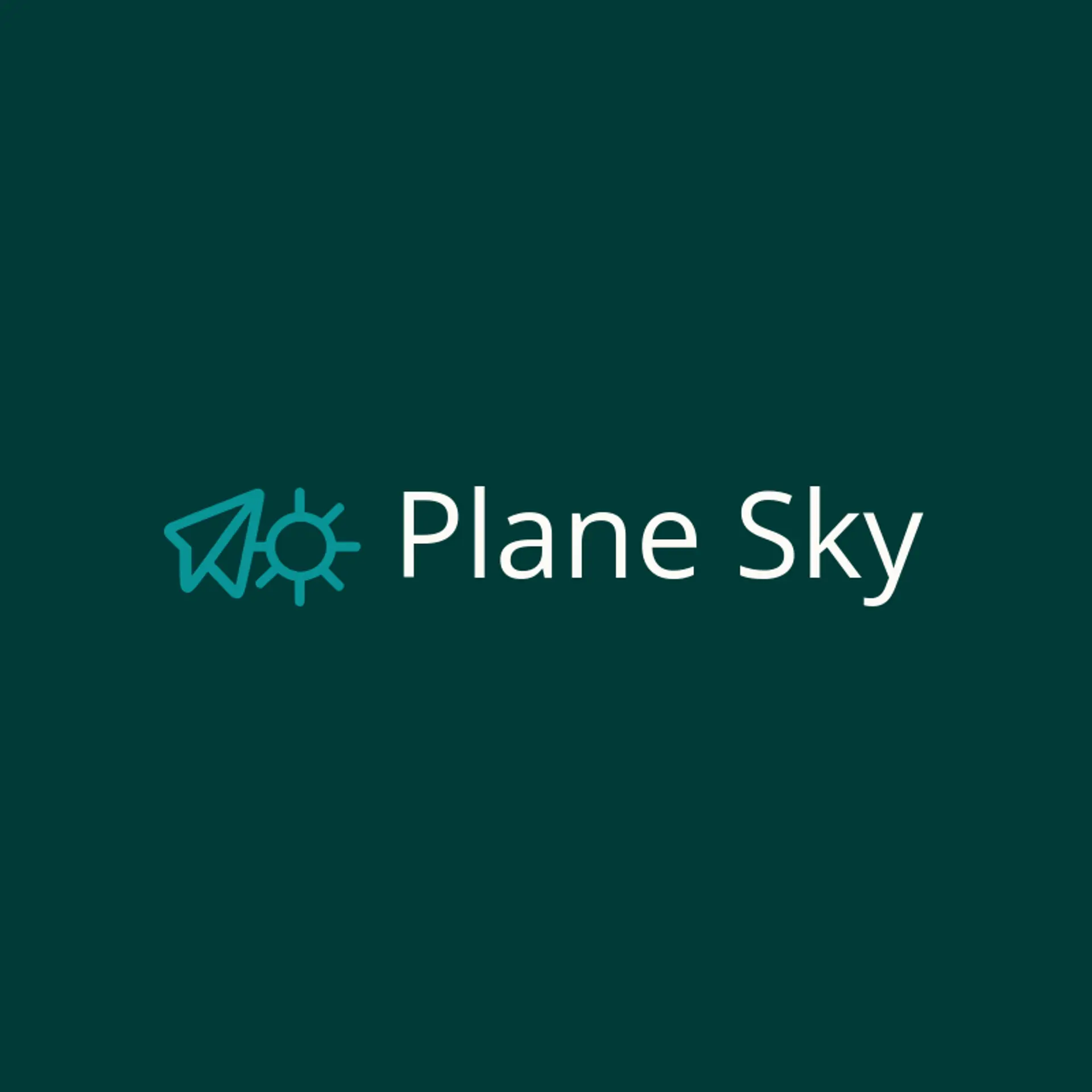 Plane Sky logo for message