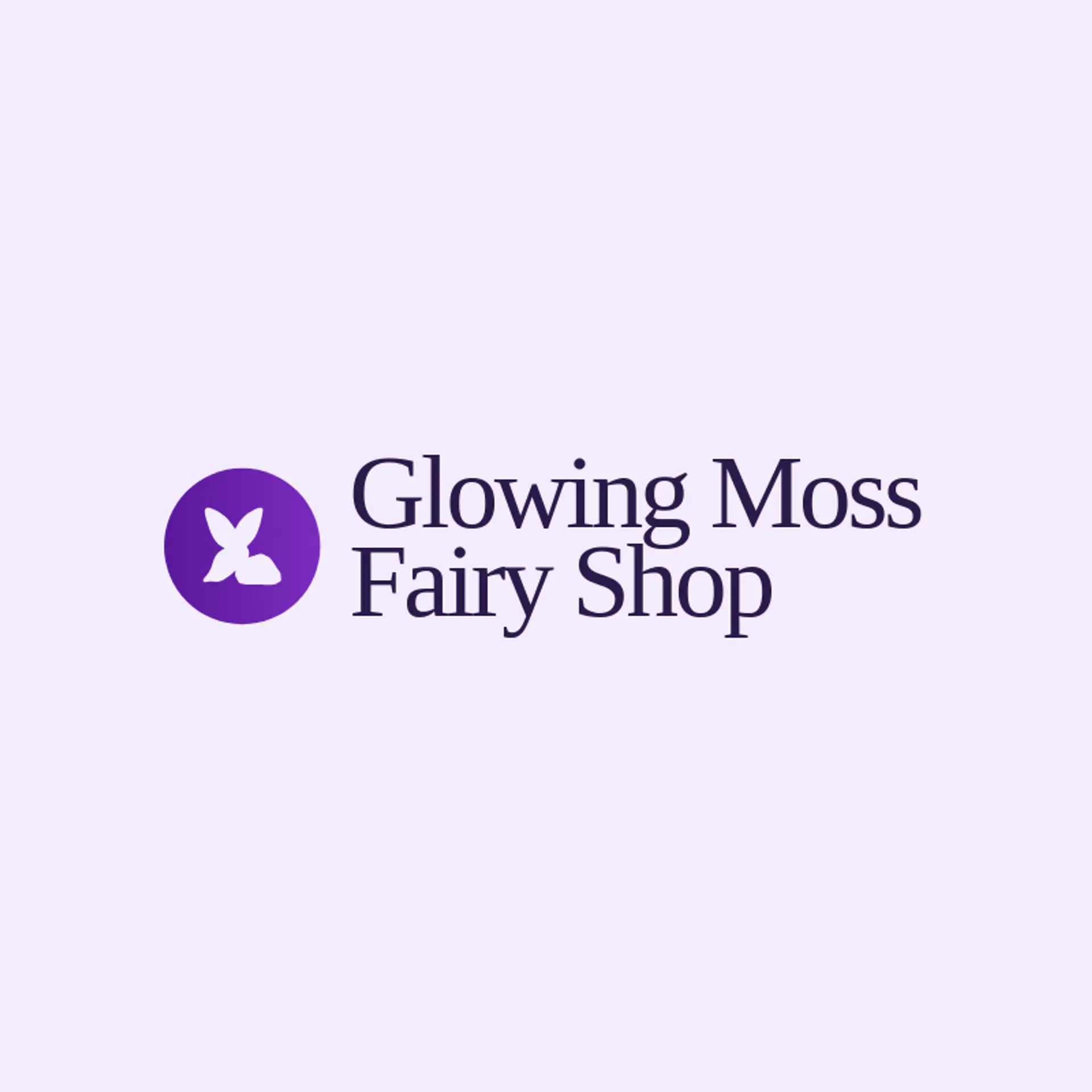 Glowing Moss Fairy Shop logo for fairy