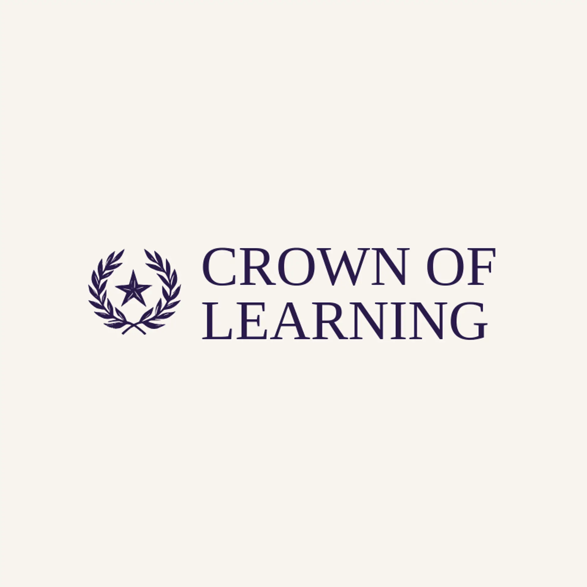 Crown Of Learning logo for graduation