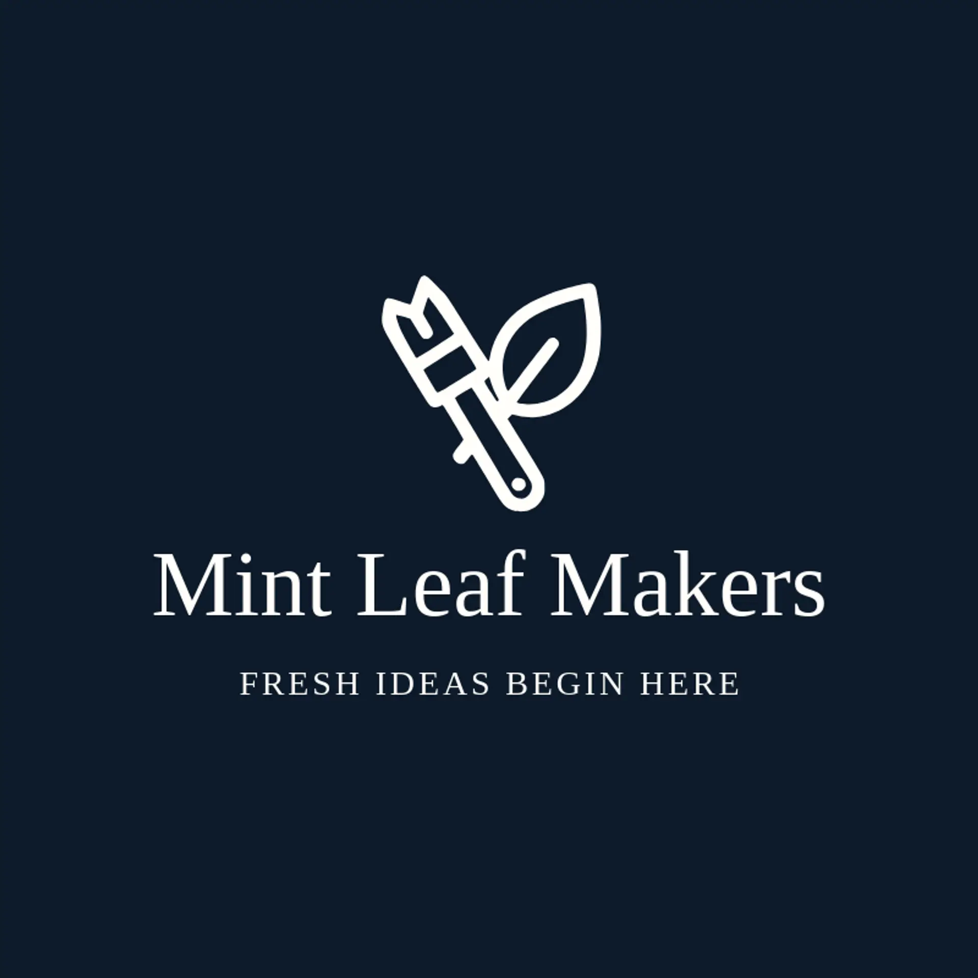 Mint Leaf Makers logo for artistic