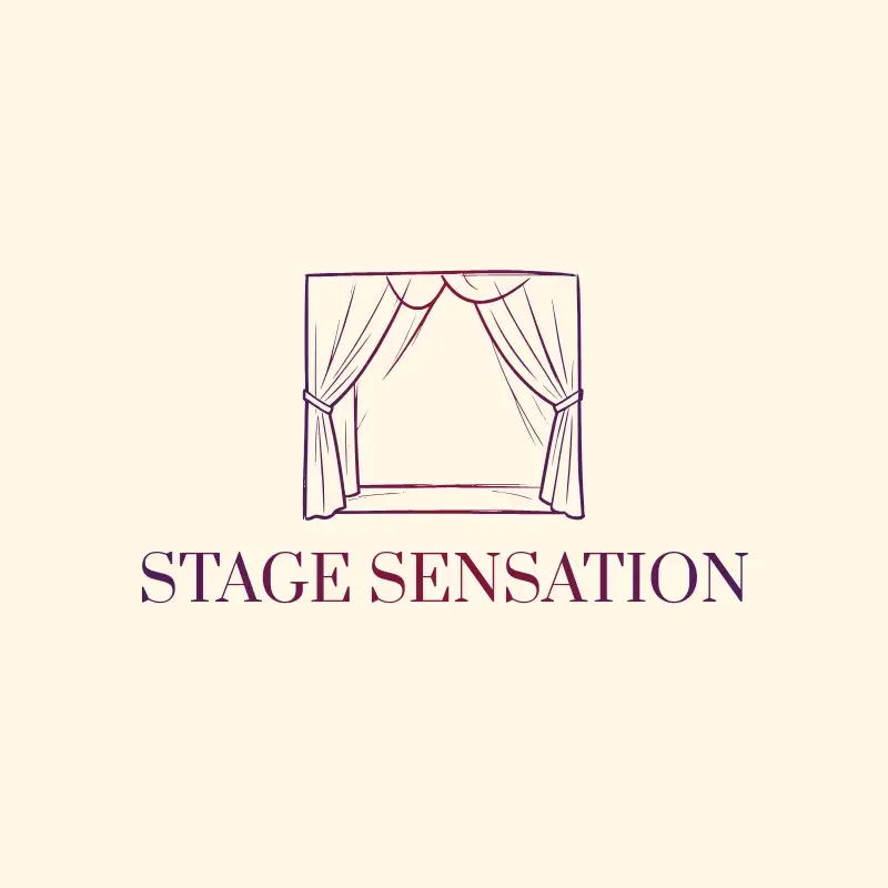 The stage name Stage Sensation as a branded logo with a single color icon
