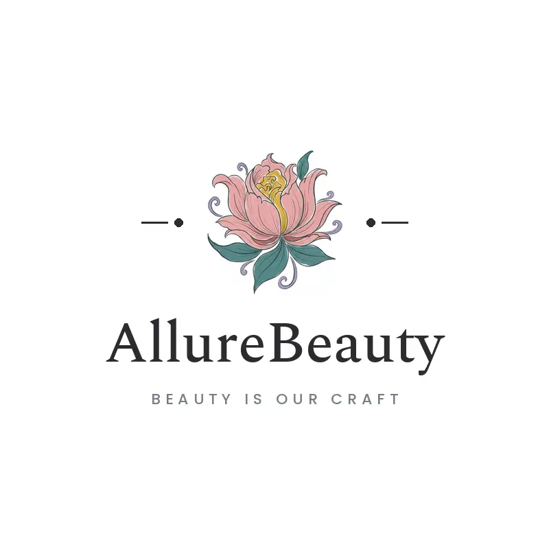 Flower bloom salon logo