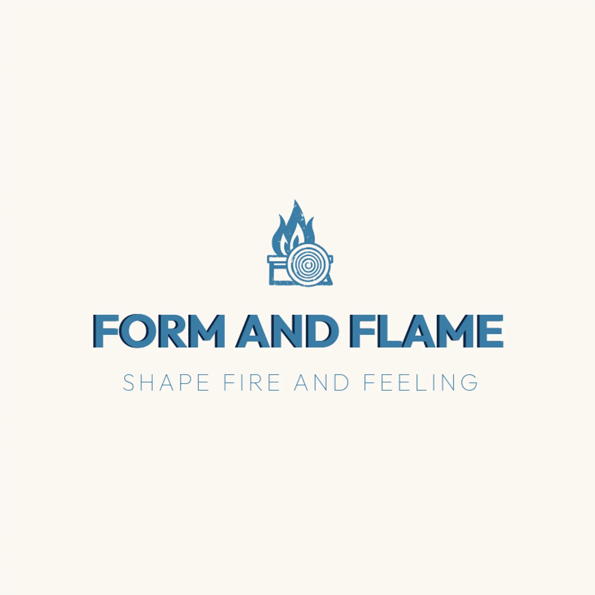 Form and Flame logo for clay