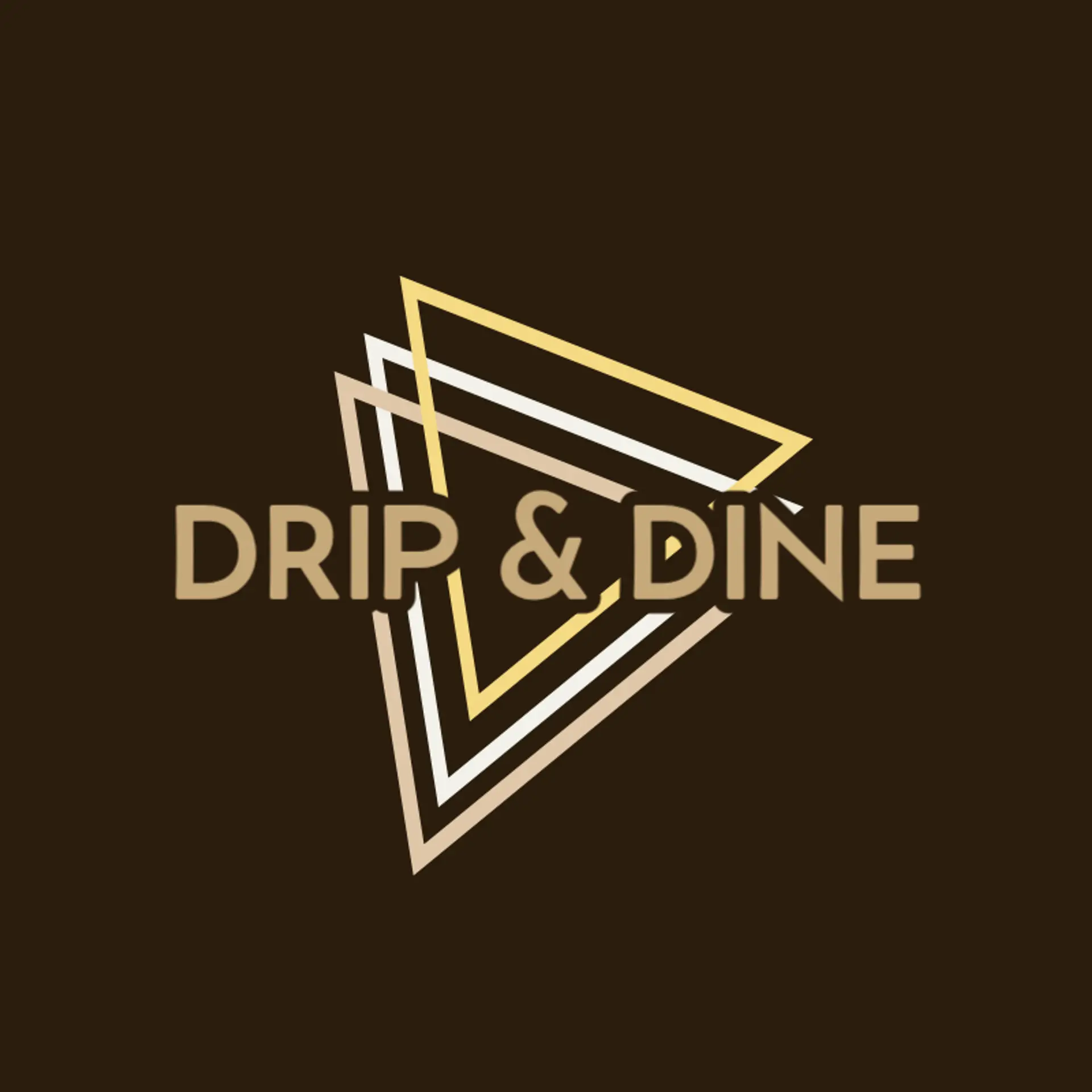 Drip & Dine logo for cafe