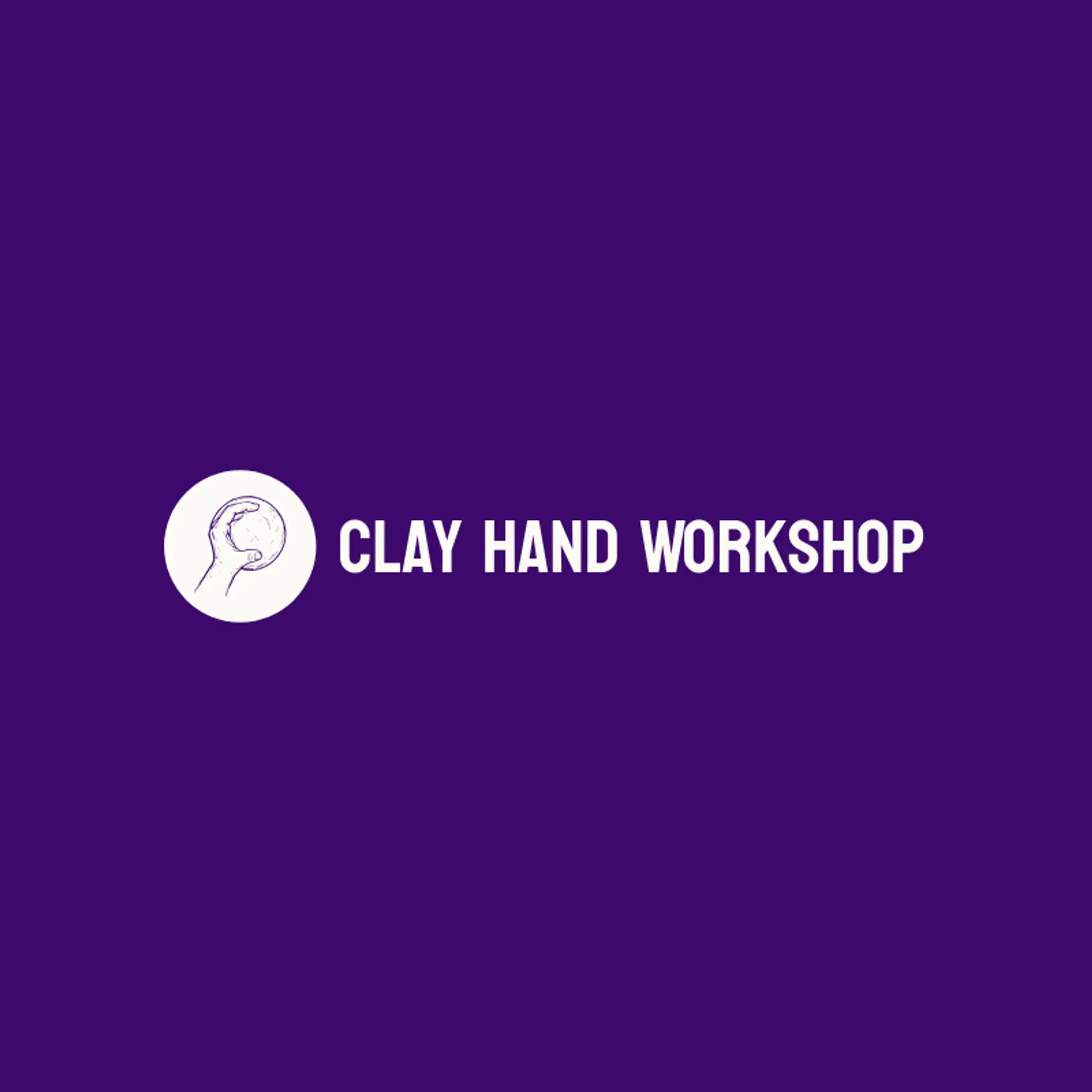 Clay Hand Workshop logo for hand