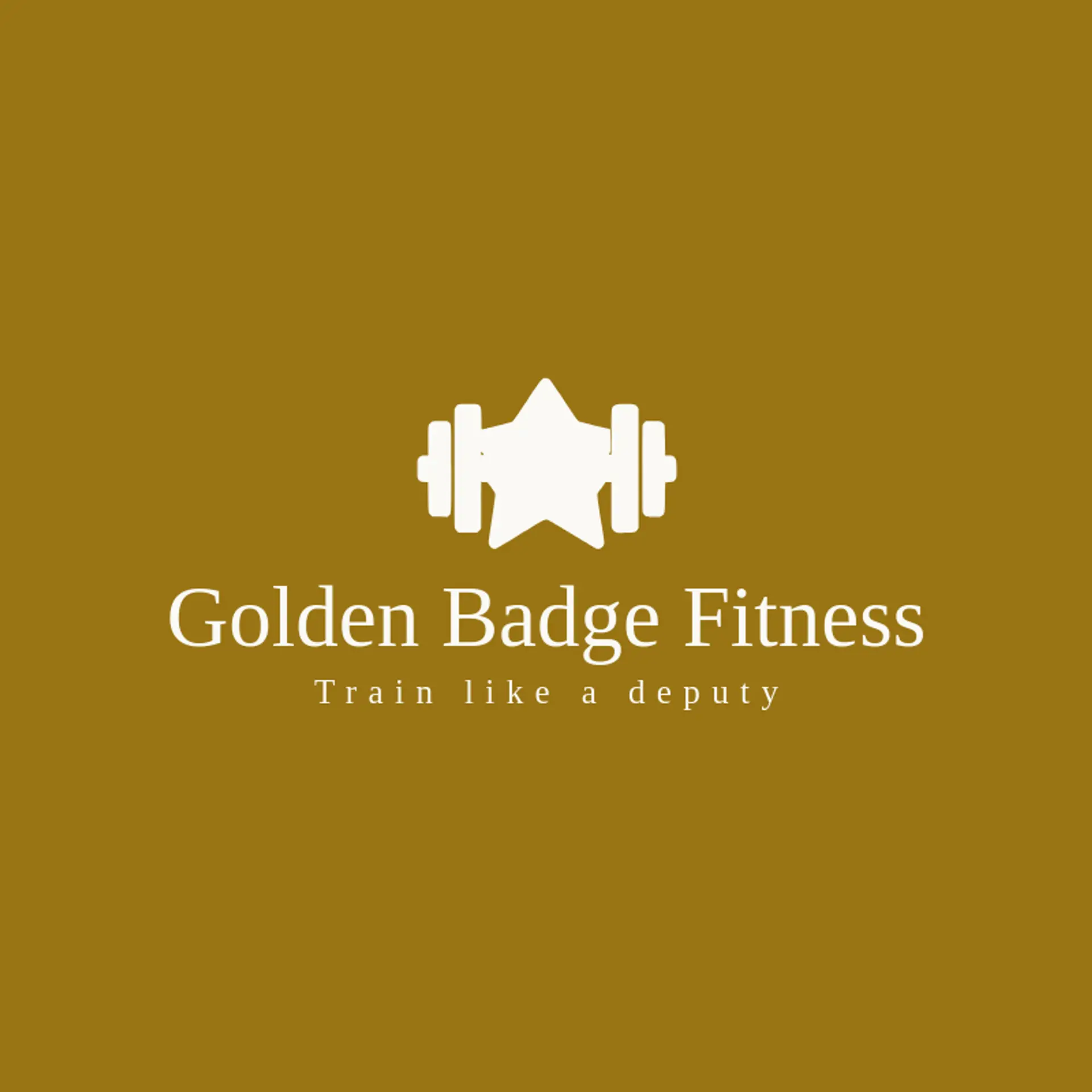 Golden Badge Fitness logo for sheriff