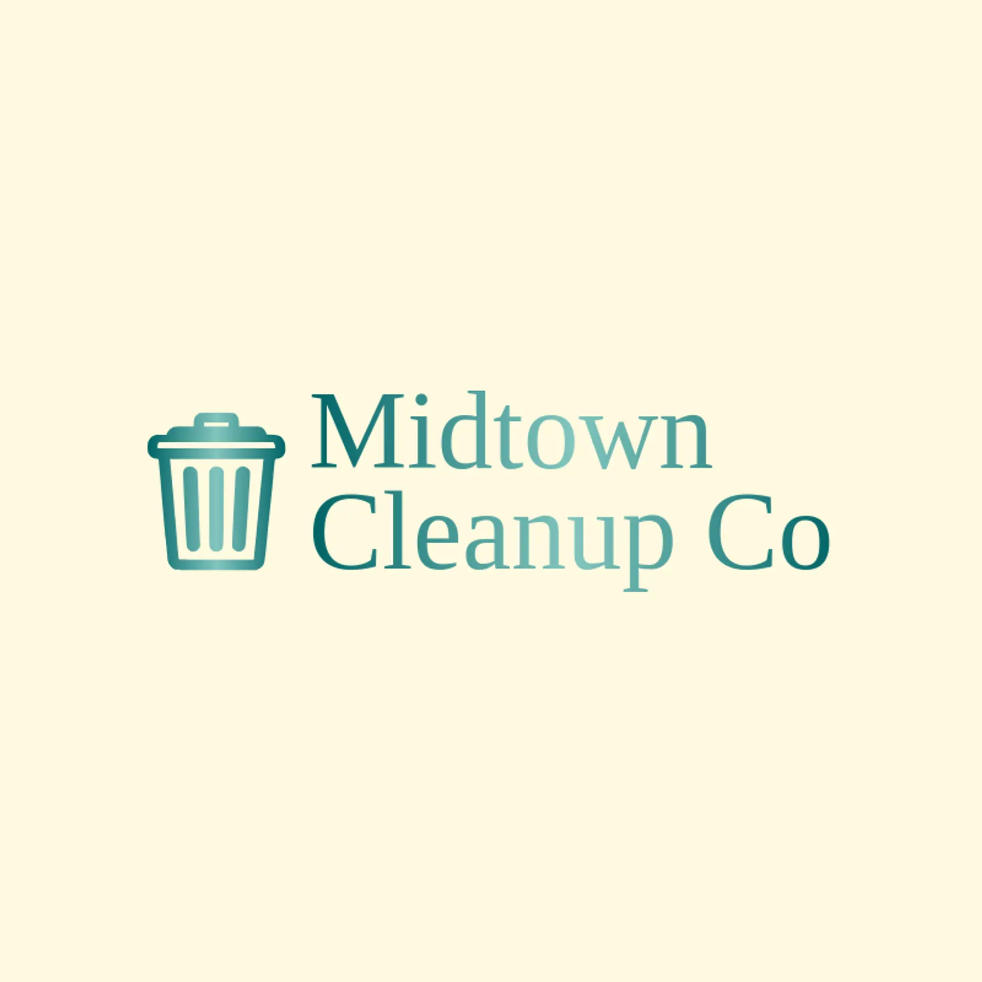 Midtown Cleanup Co logo for garbage