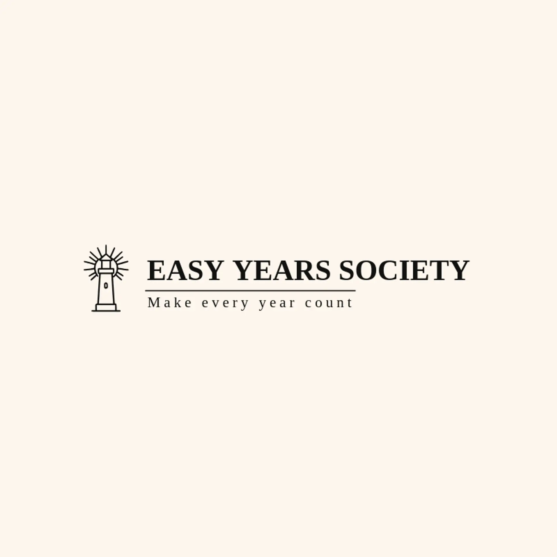 Easy Years Society logo for retirement