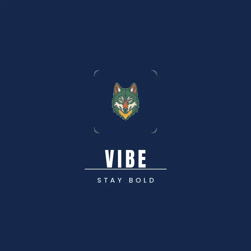 Wolf, black ink Discord server logo