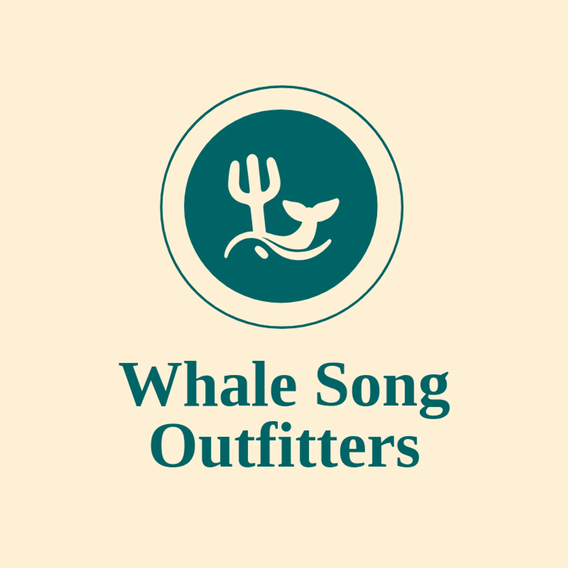 Whale Song Outfitters logo for trident