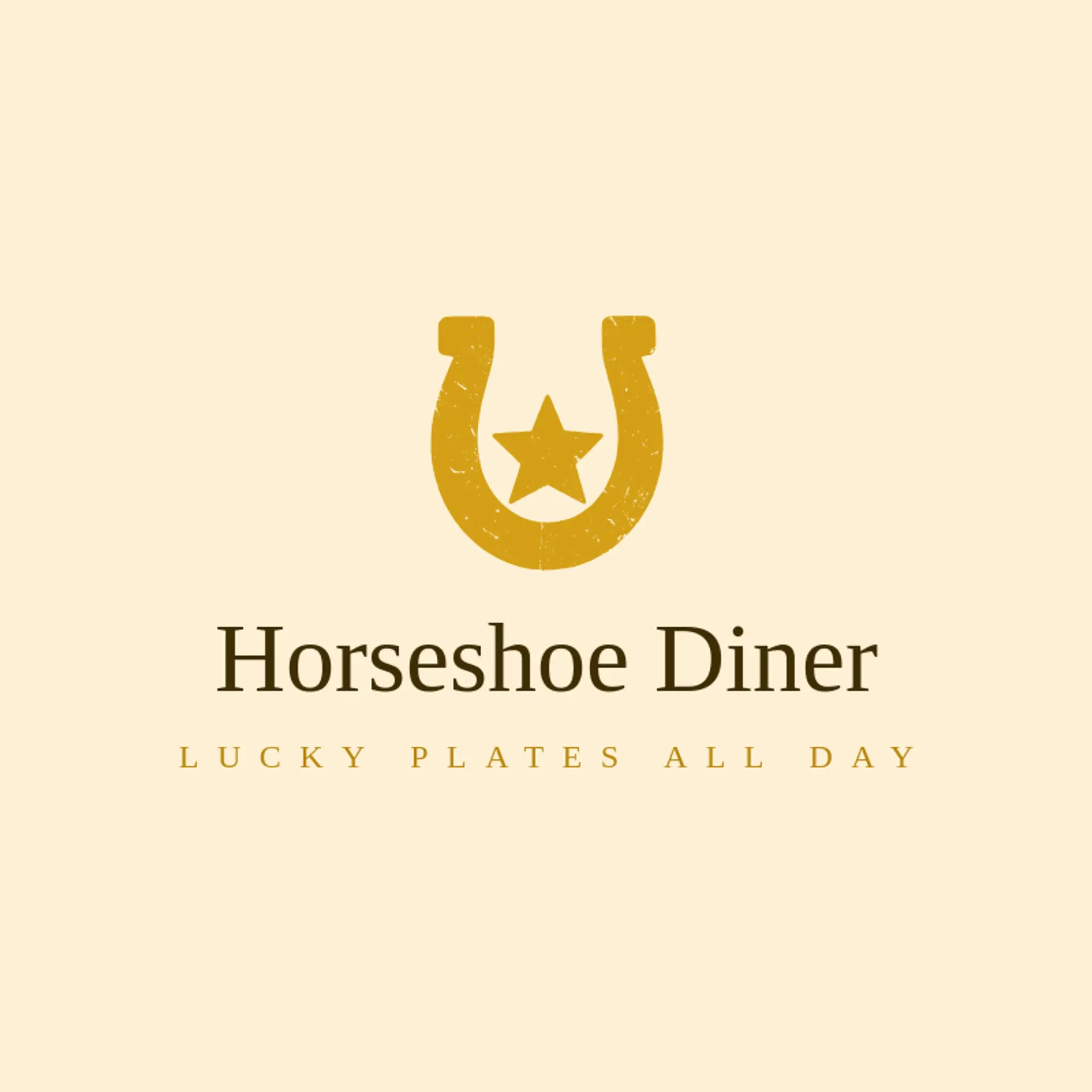 Horseshoe Diner logo for sheriff