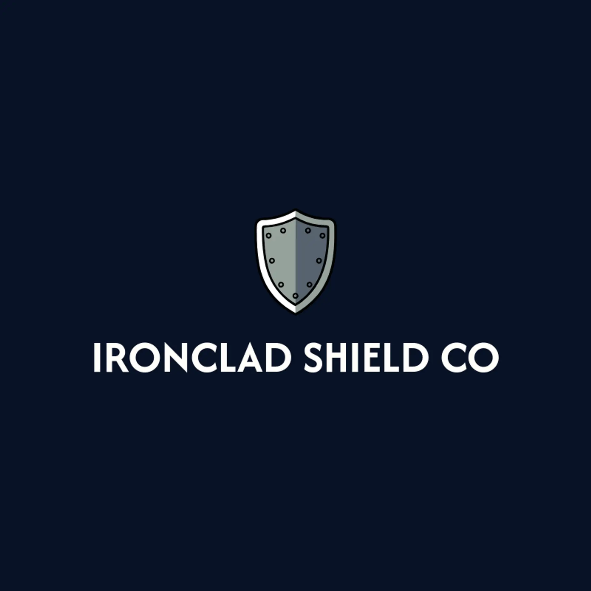 Ironclad Shield Co logo for shield