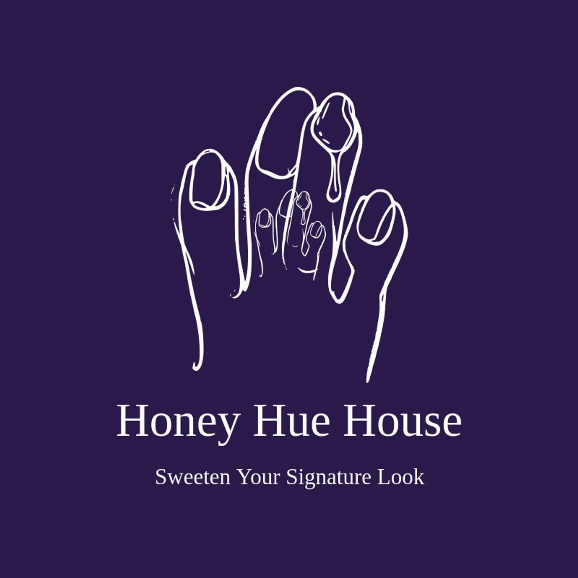 Honey Hue House logo for nails