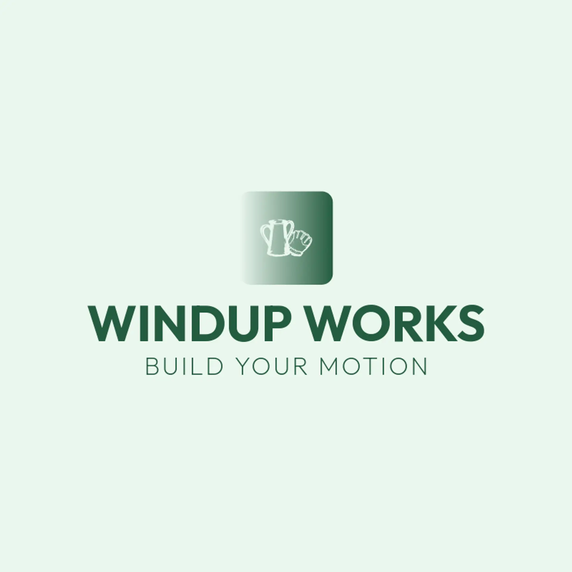 Windup Works logo for softball