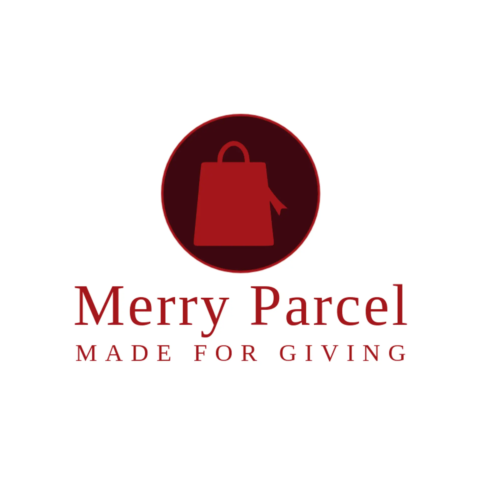 Merry Parcel logo for shopping bag