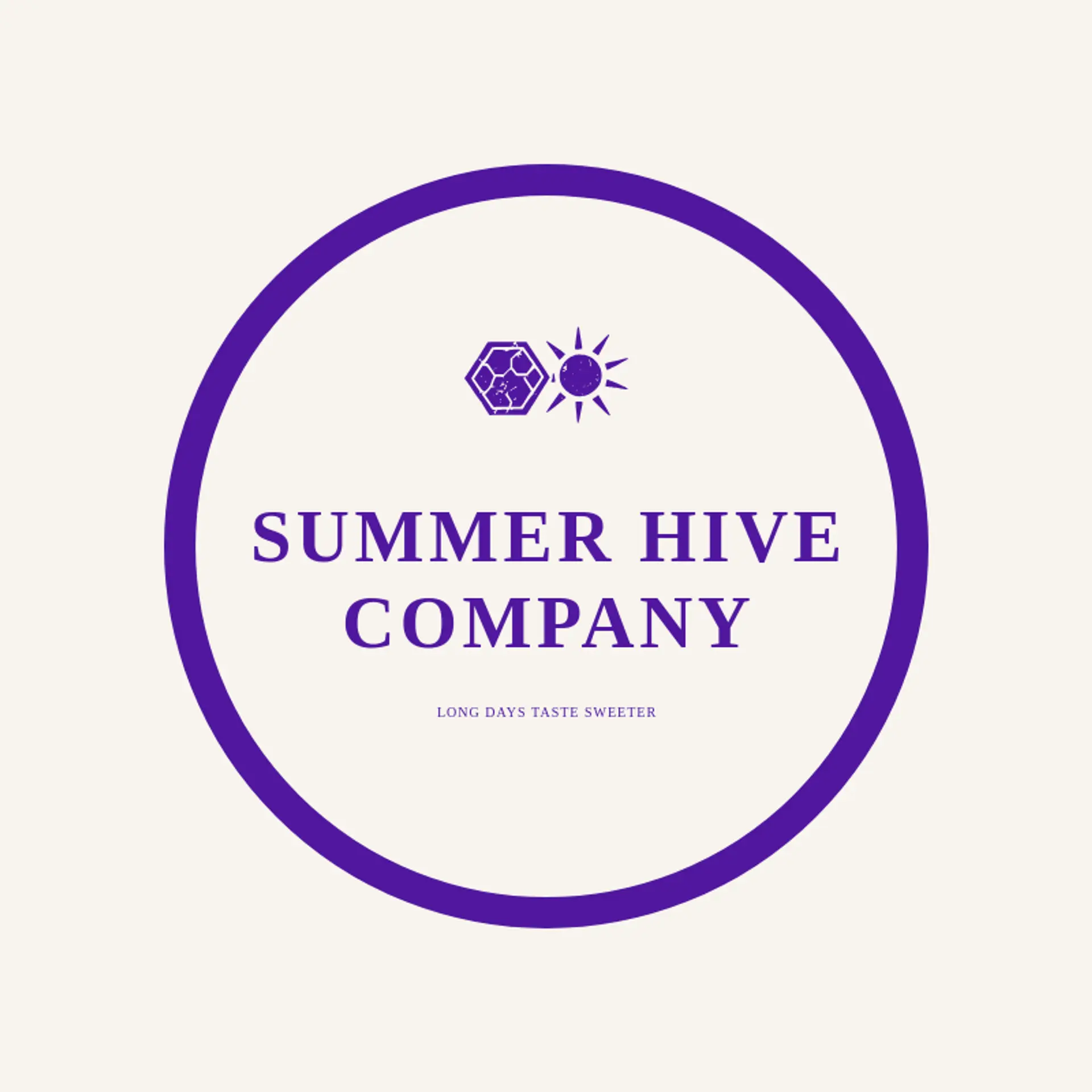 Summer Hive Company logo for honeycomb