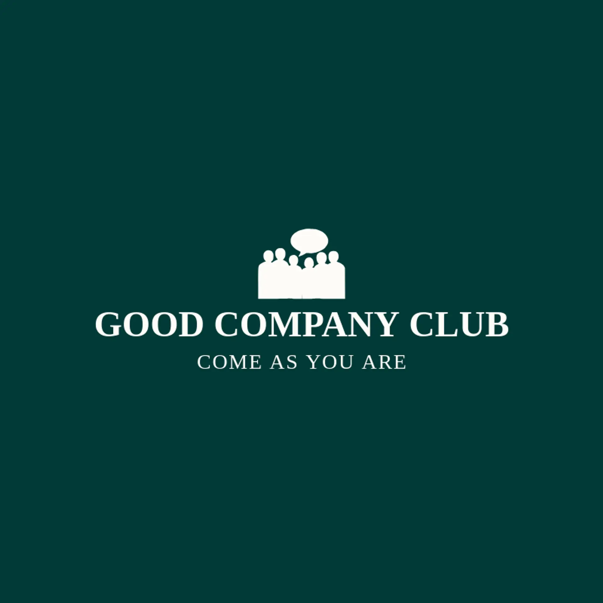 Good Company Club logo for social club
