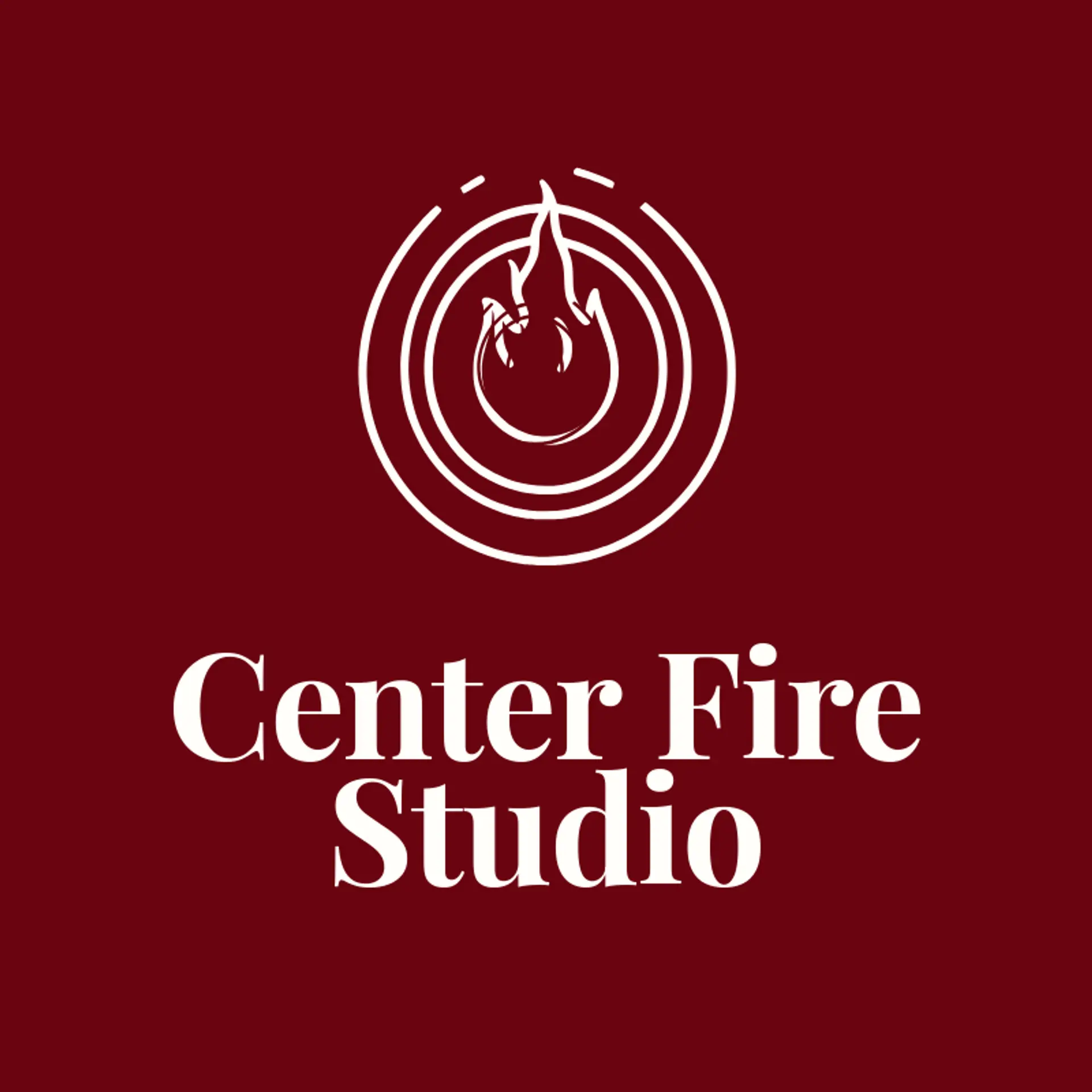 Center Fire Studio logo for bullseye