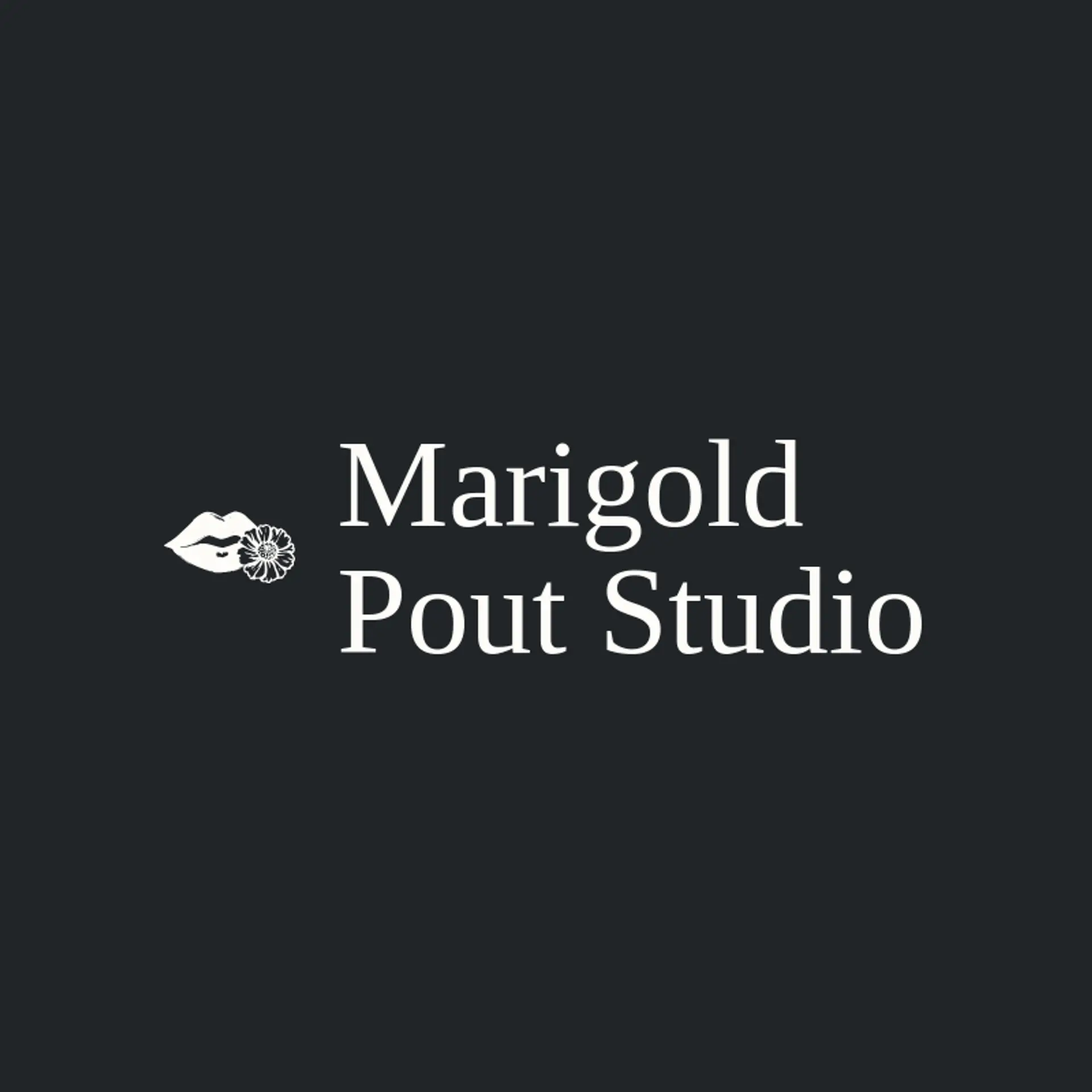 Marigold Pout Studio logo for lips