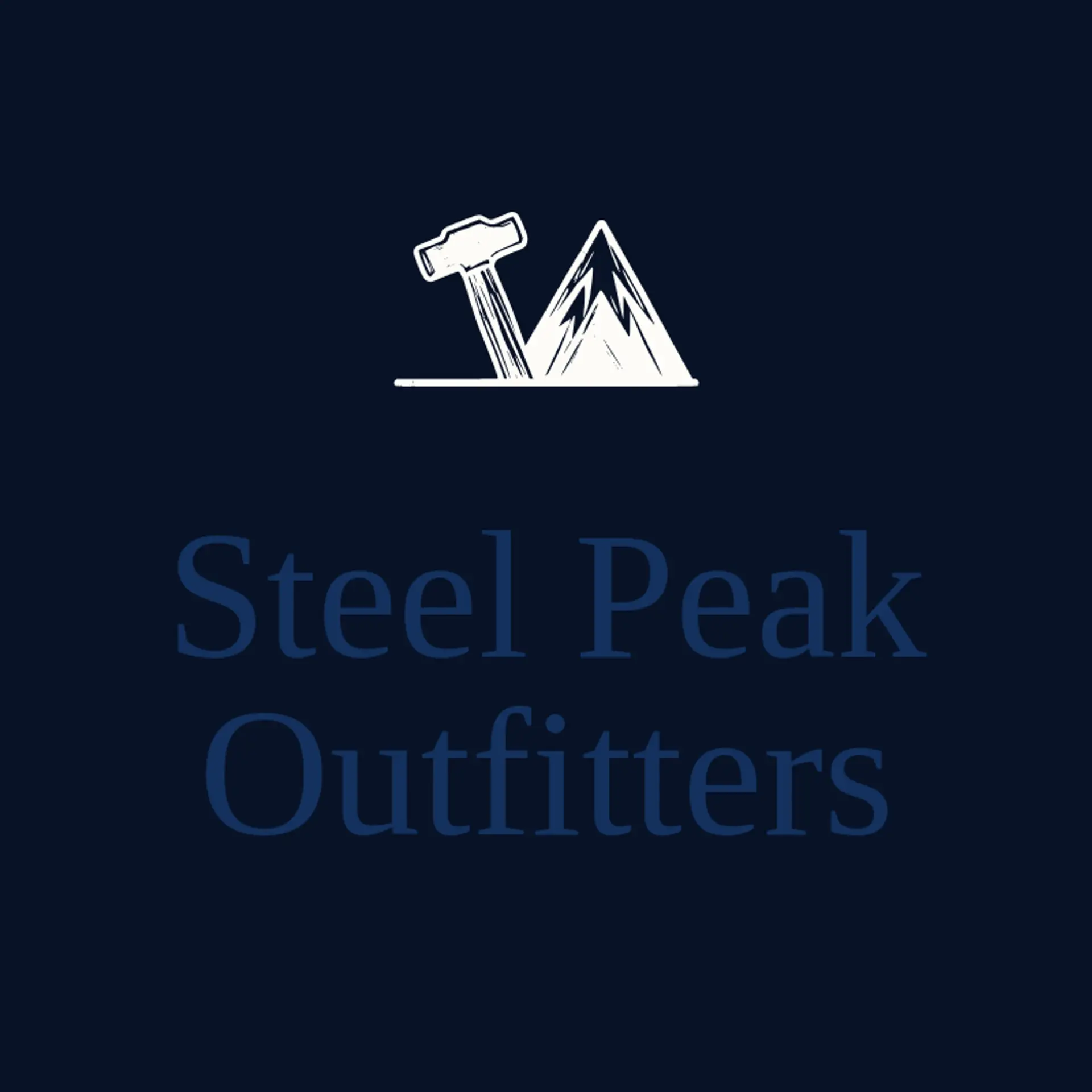 Steel Peak Outfitters logo for metal