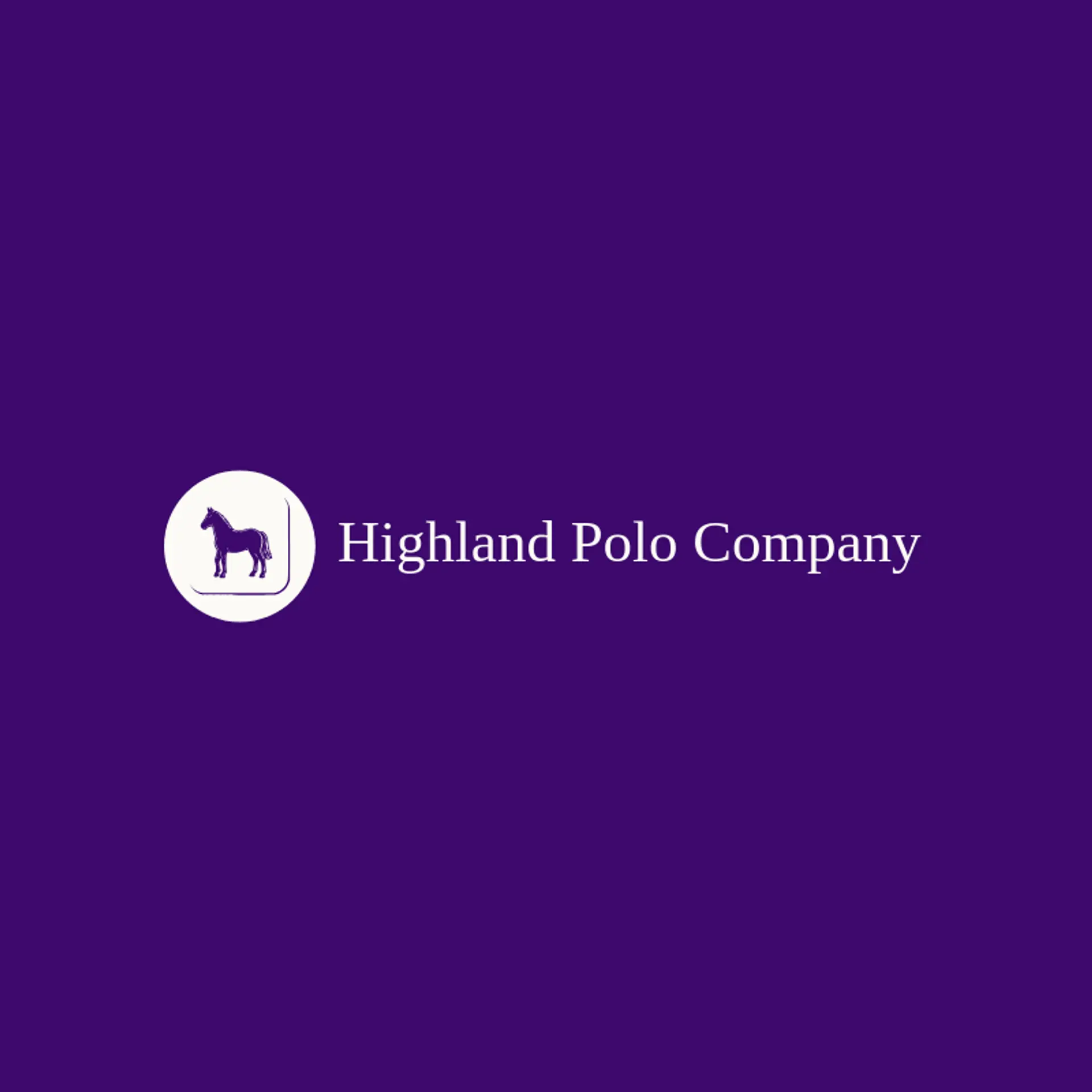 Highland Polo Company logo for polo