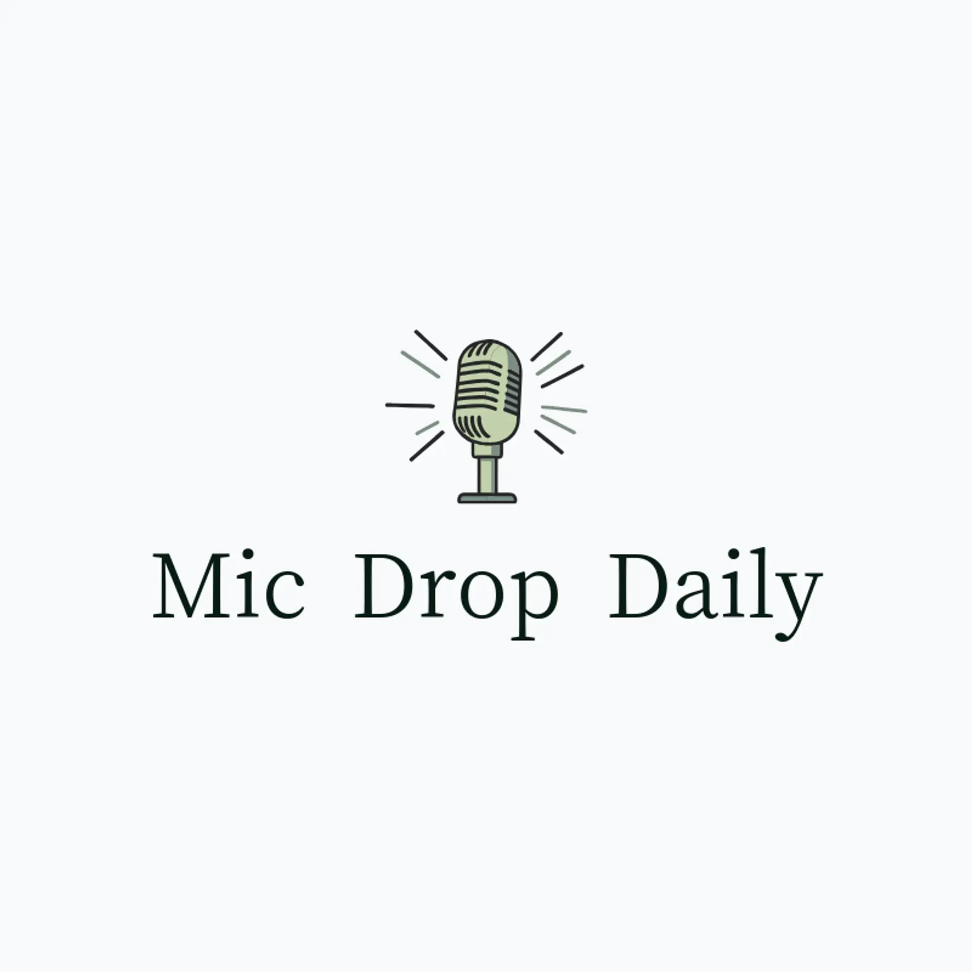 Mic Drop Daily logo for vlog