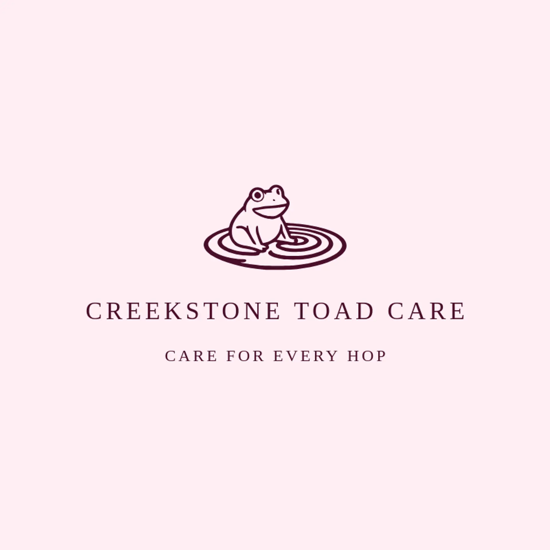 Creekstone Toad Care logo for toad