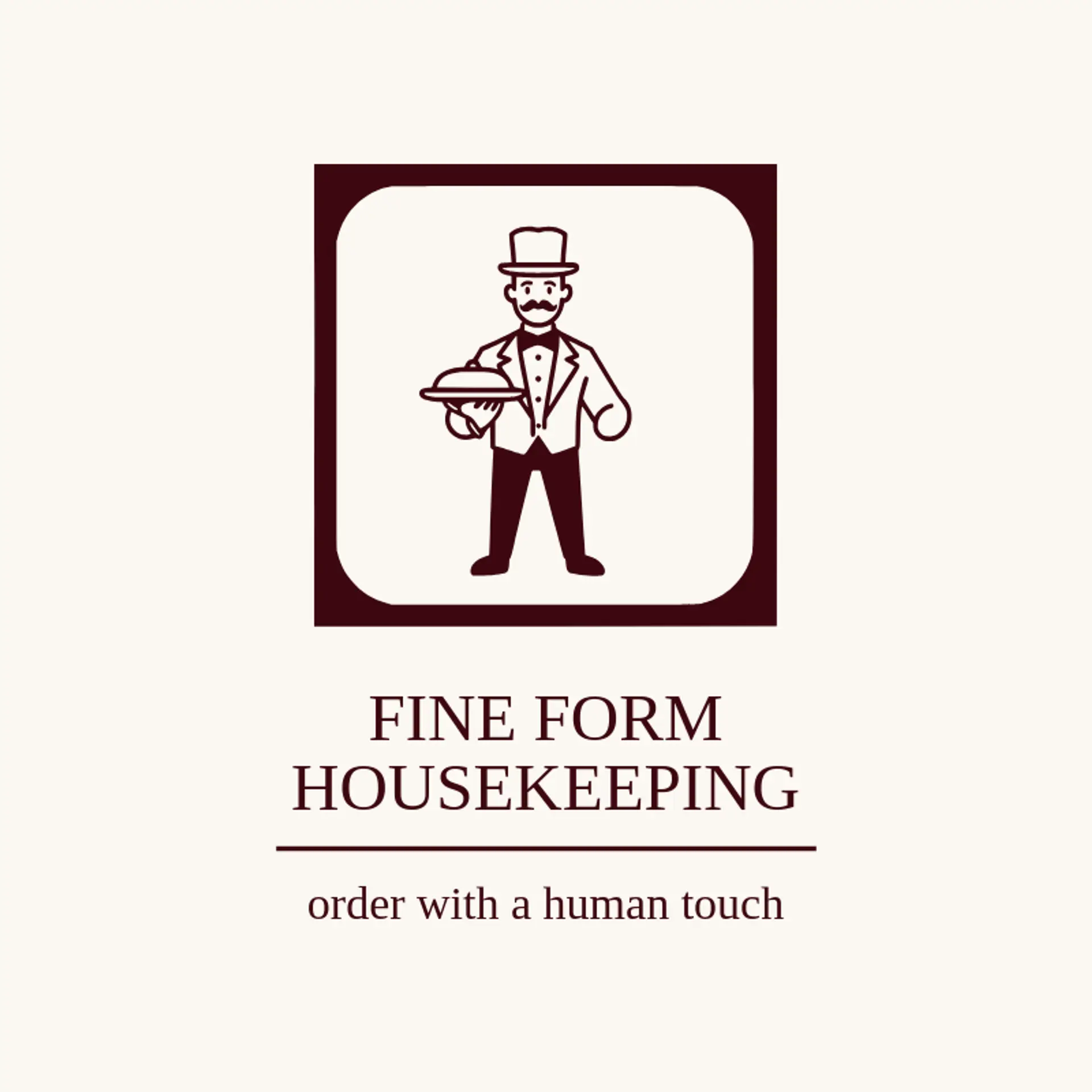 Fine Form Housekeeping logo for butler