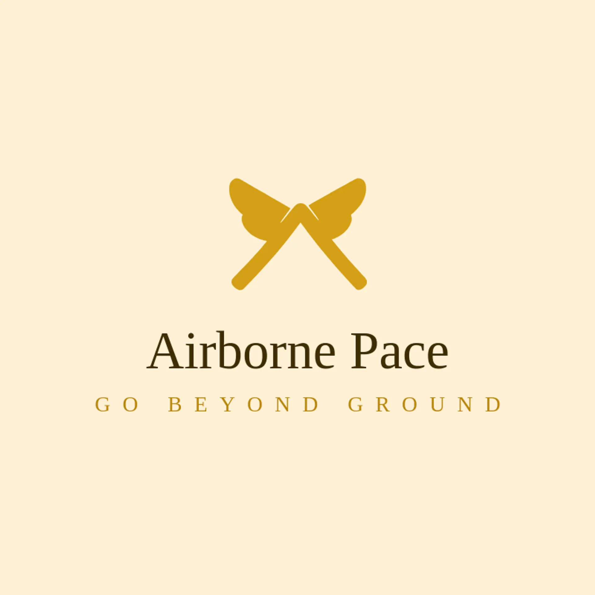 Airborne Pace logo for running