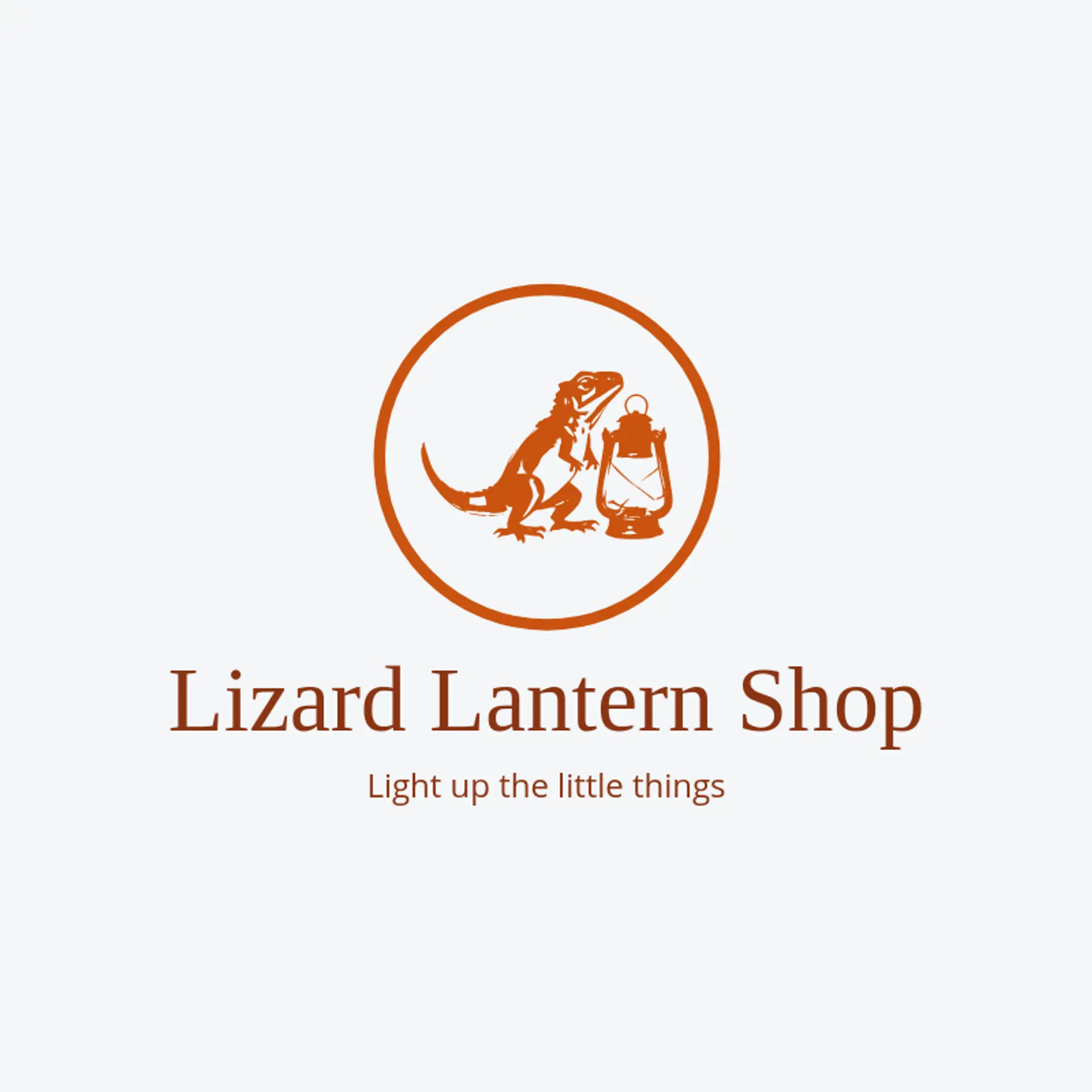 Lizard Lantern Shop logo for lizard