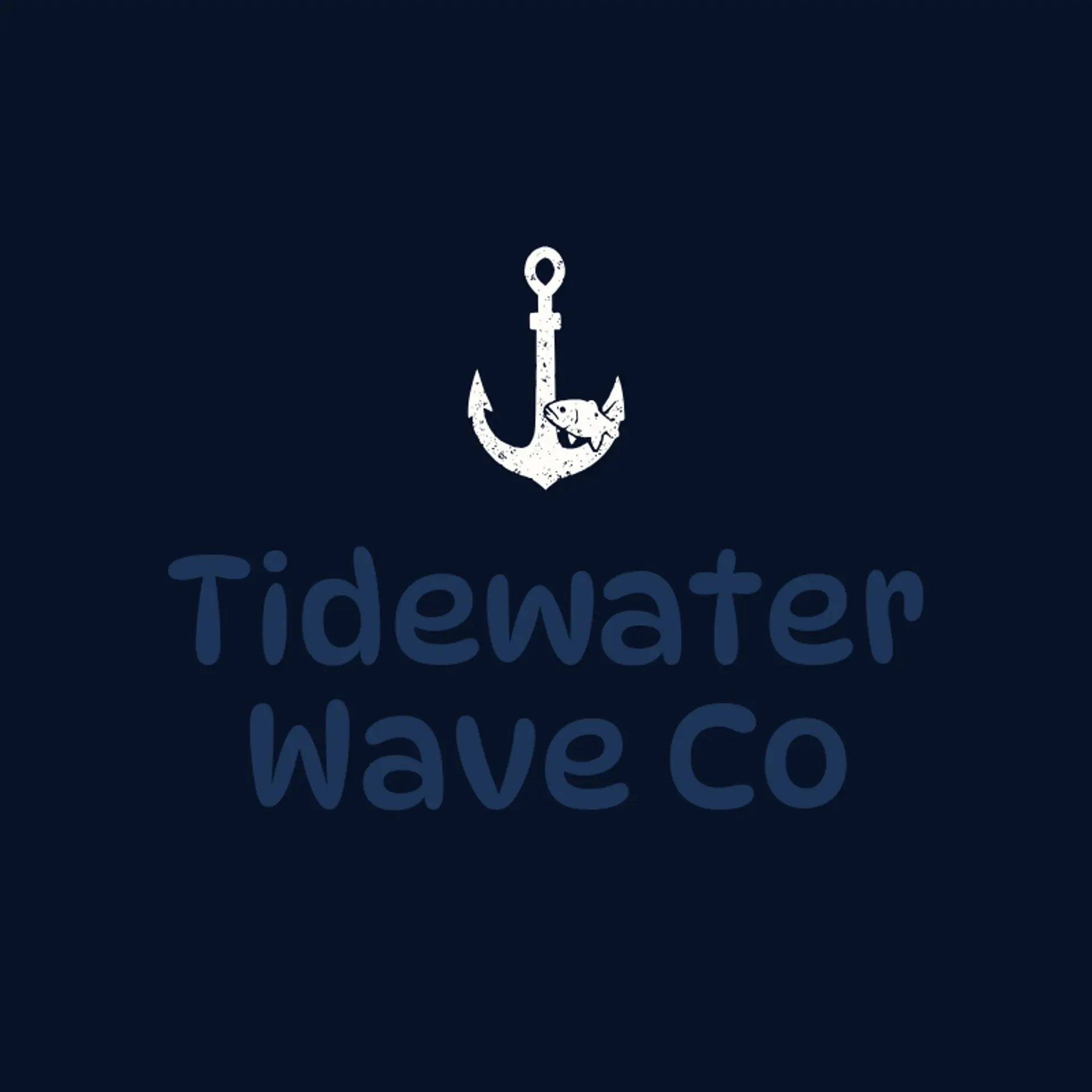 Tidewater Wave Co logo for fishing