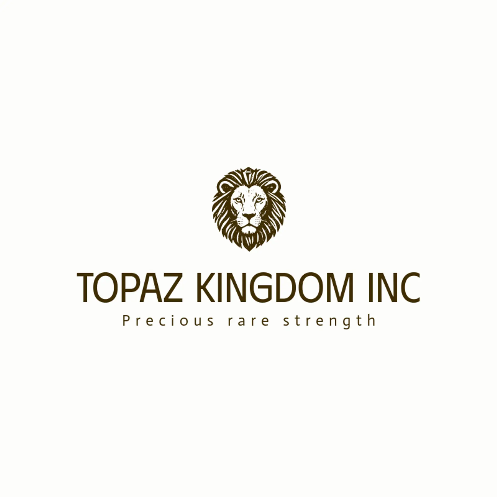 Topaz Kingdom Inc logo for lion