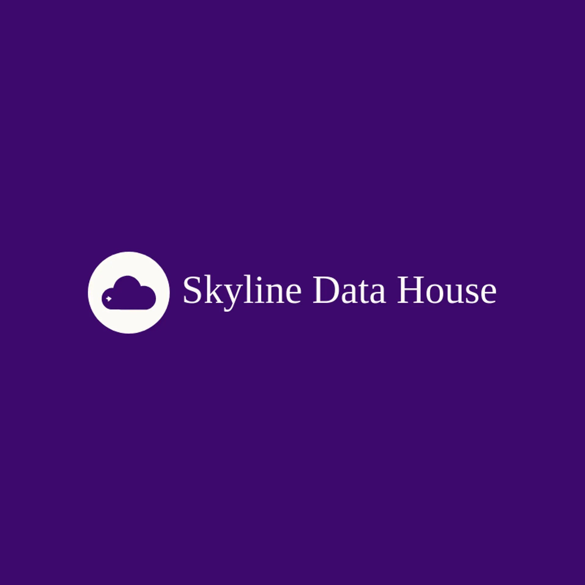 Skyline Data House logo for database
