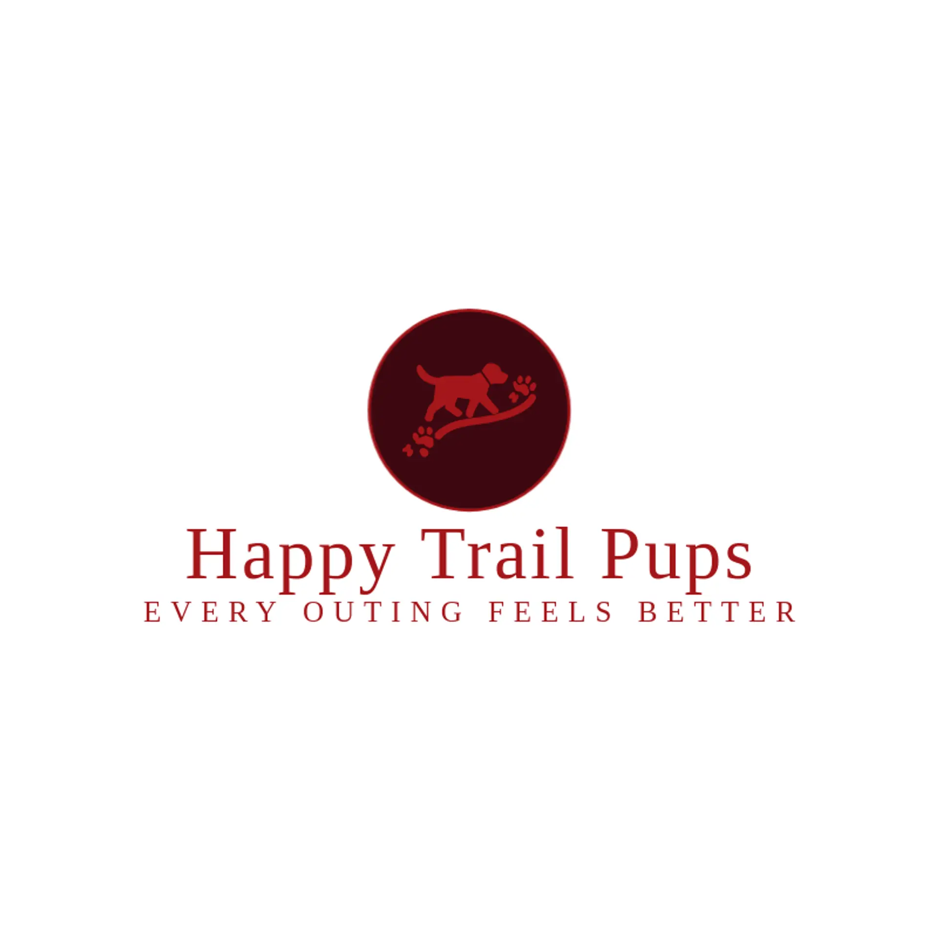 Happy Trail Pups logo for dog walking
