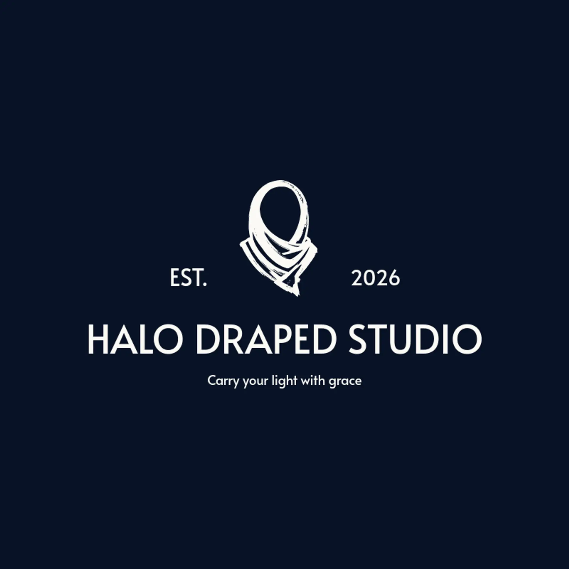 Halo Draped Studio logo for hijab