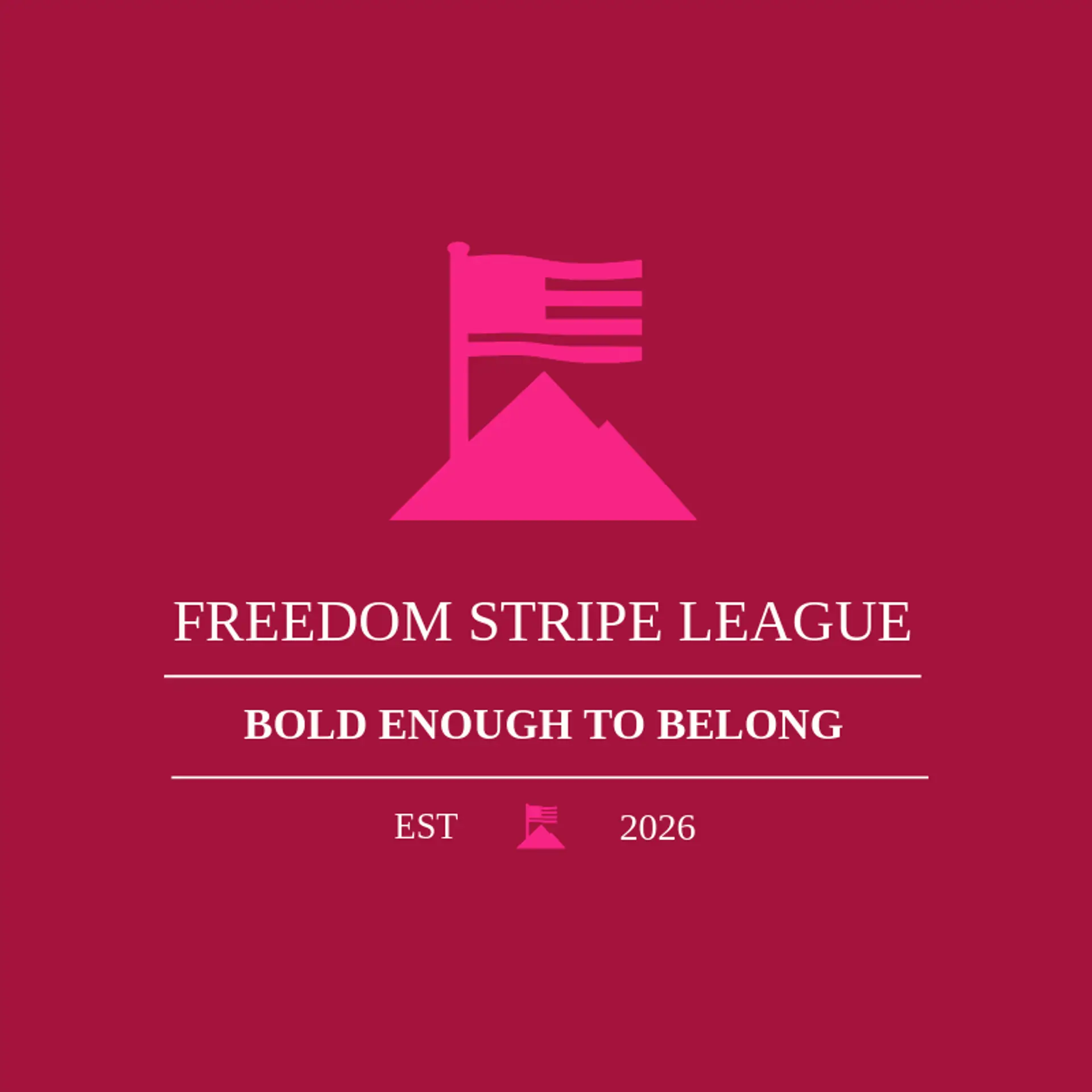 Freedom Stripe League logo for american flag