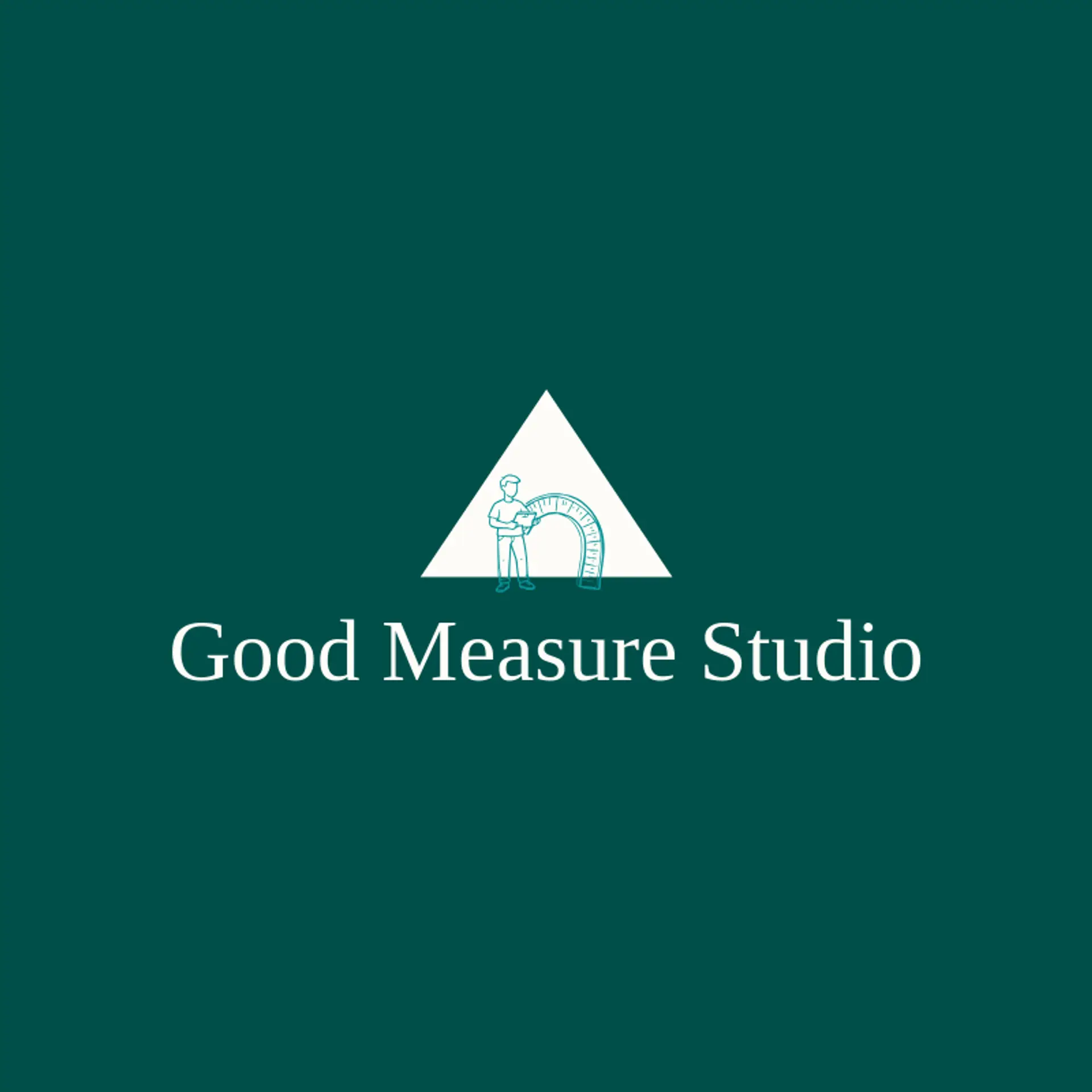 Good Measure Studio logo for freelancer