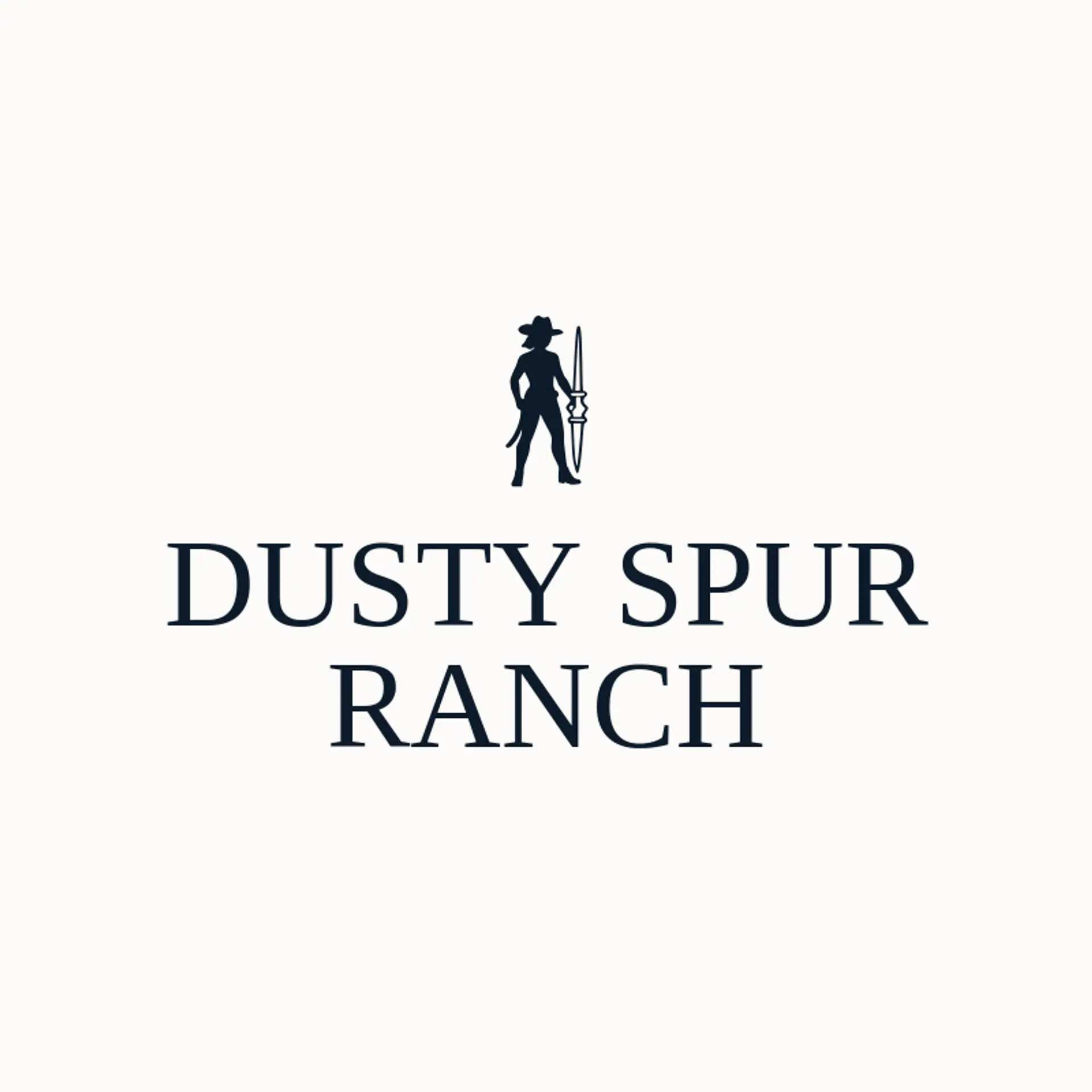 Dusty Spur Ranch logo for cowgirl
